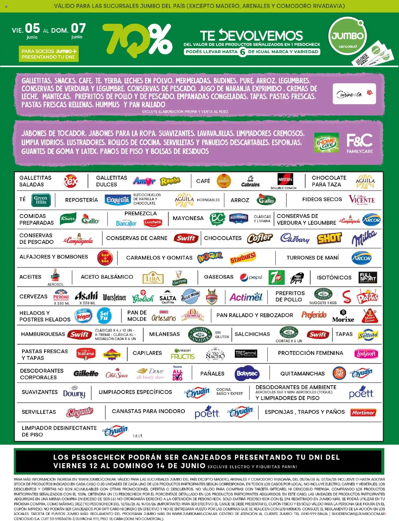 Jumbo -  Jumbo al 100 │ válido desde el 05.06.2026 | Página: 3 | Productos: Molde, Galletitas, Inodoro, Taza