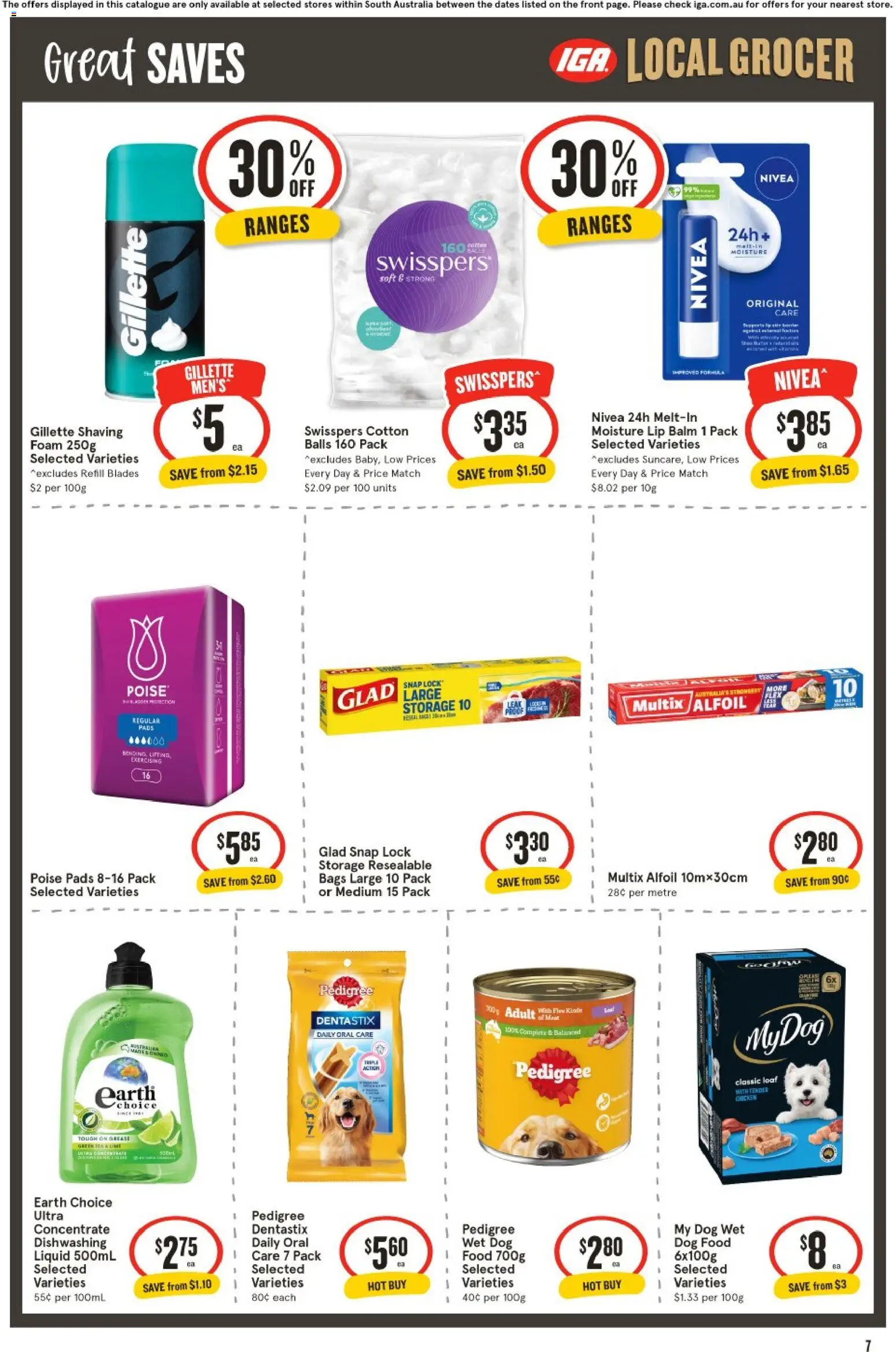 IGA catalogue - valid from 08/07/2026 | Page: 8 | Products: Chicken, Tea, Dog food, Lime