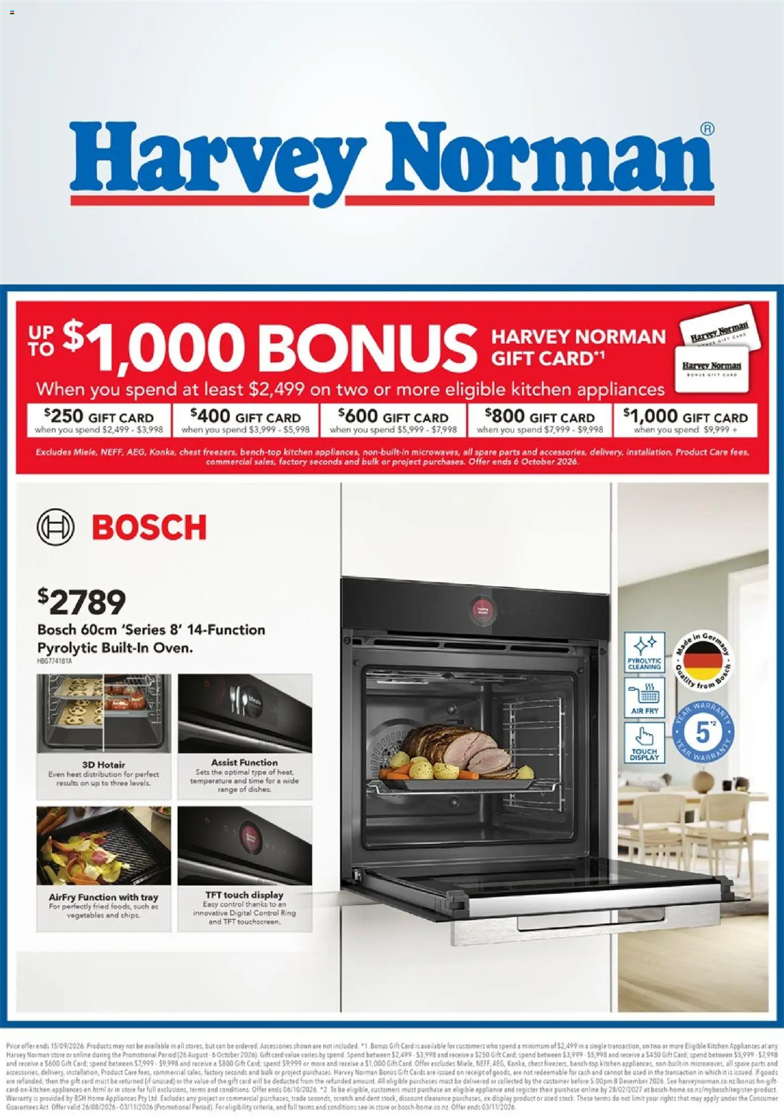 Harvey Norman catalogue from 10 Sept 2026 | Page: 1