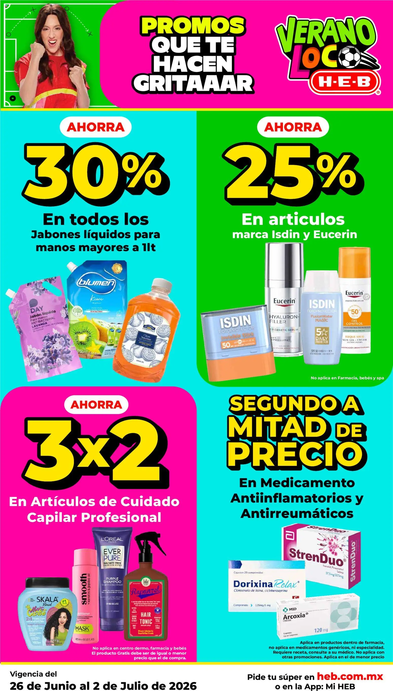 Nuevas ofertas de H-E-B válidas en toda la República Mexicana desde el 26/06/2026. ¡Encuentra las mejores ofertas en H-E-B folleto! | Página: 10