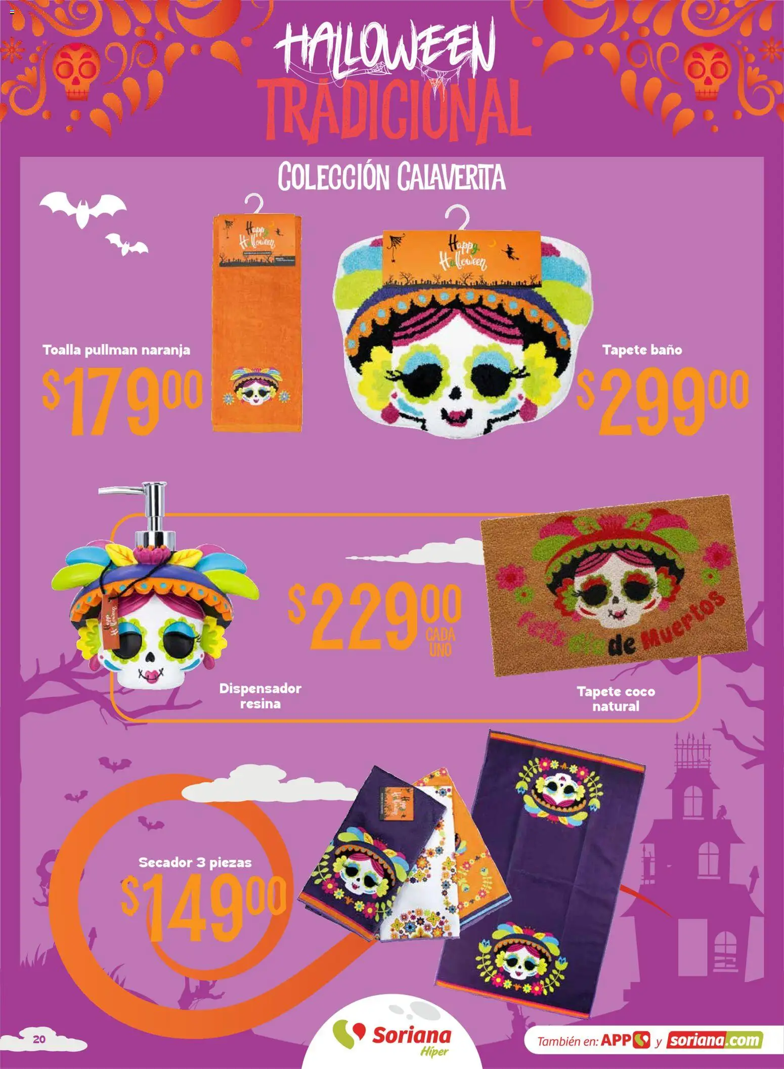 Nuevas ofertas de Soriana válidas en toda la República Mexicana desde el 01/10/2026. ¡Encuentra las mejores ofertas en Soriana Híper - Halloween y Día de muertos! | Página: 20