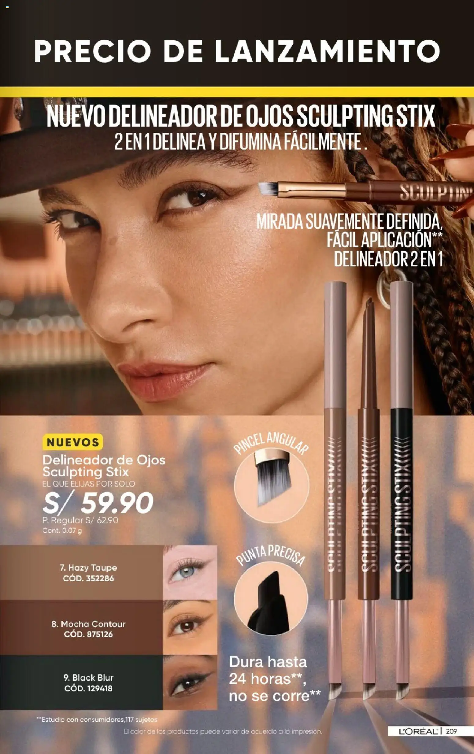 Catálogo Azzorti válido desde 21/09/2026 | Página: 211 | Productos: Delineador de ojos, Delineador