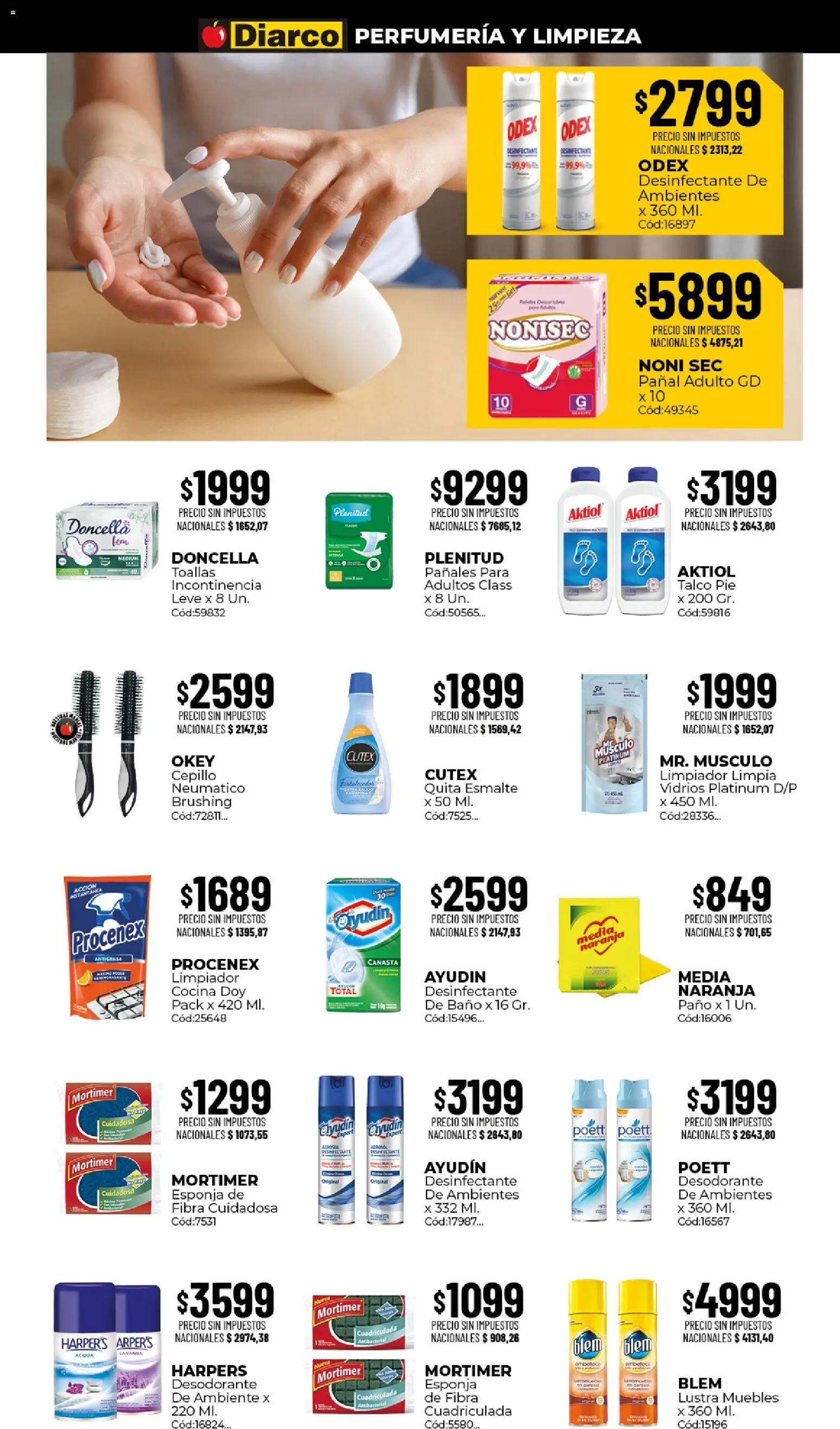 Diarco ofertas │ válido desde el 17/08/2026 | Página: 15 | Productos: Cocina, Cepillo, Desodorante, Pañales