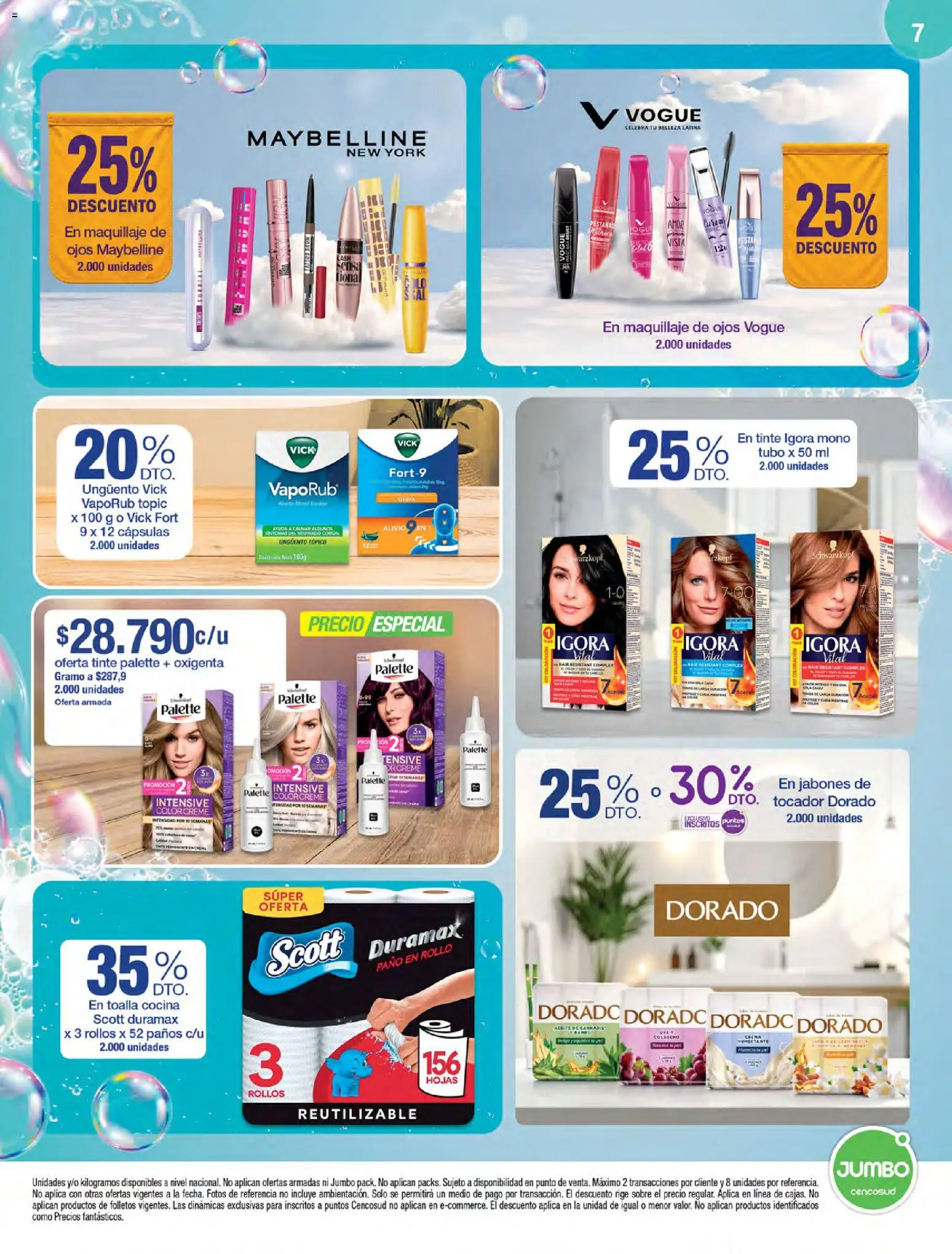 Jumbo revista - valida desde el 20/08/2026 | Página: 7 | Productos: Cocina, Sobre, Toalla, Maquillaje