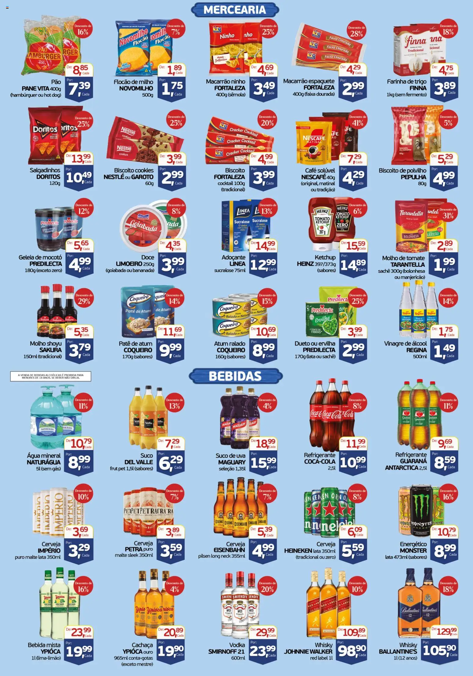 Cometa Supermercados Folheto - válido de 25/08/2026 | Página: 2 | Produtos: Espaguete, Ervilha, Água, Café solúvel