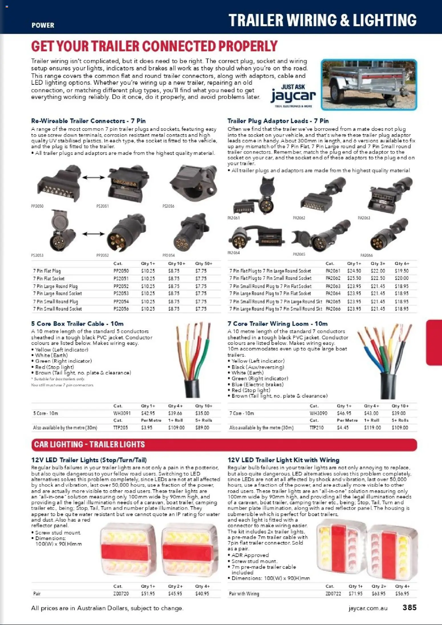 Jaycar catalogue - valid from 31/08/2026 | Page: 383 | Products: Socket, Box, Light, Adaptor