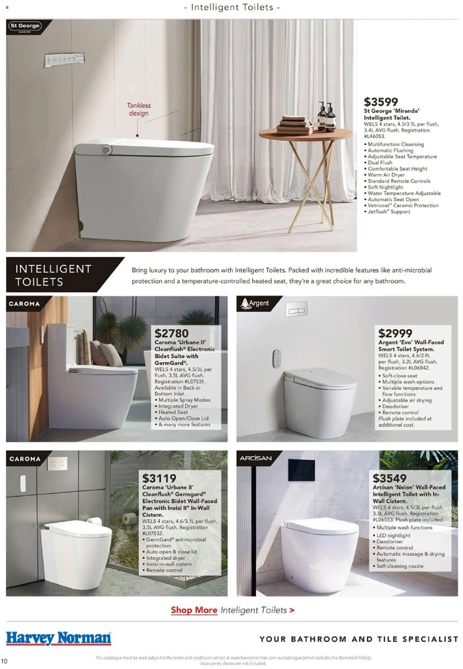 Harvey Norman catalogue - valid from 16/07/2026 | Page: 10 | Products: Toilet, Suite, Water, Remote control