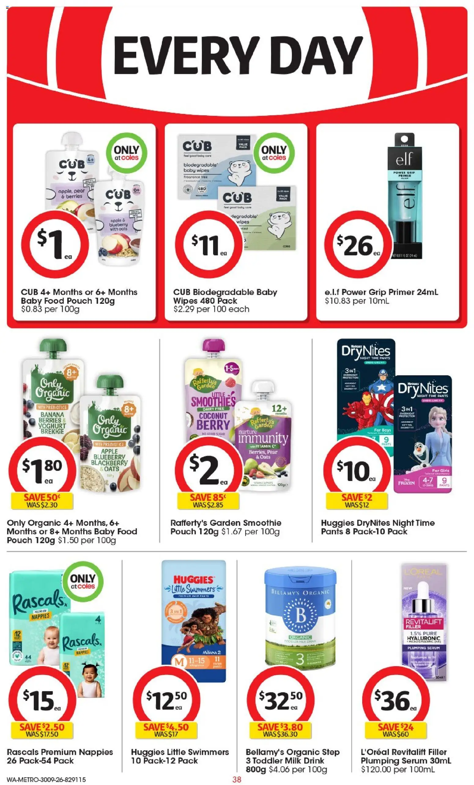 Coles catalogue - valid from 30/09/2026 | Page: 38 | Products: Toothpaste, Razor, Toothbrush, Combs