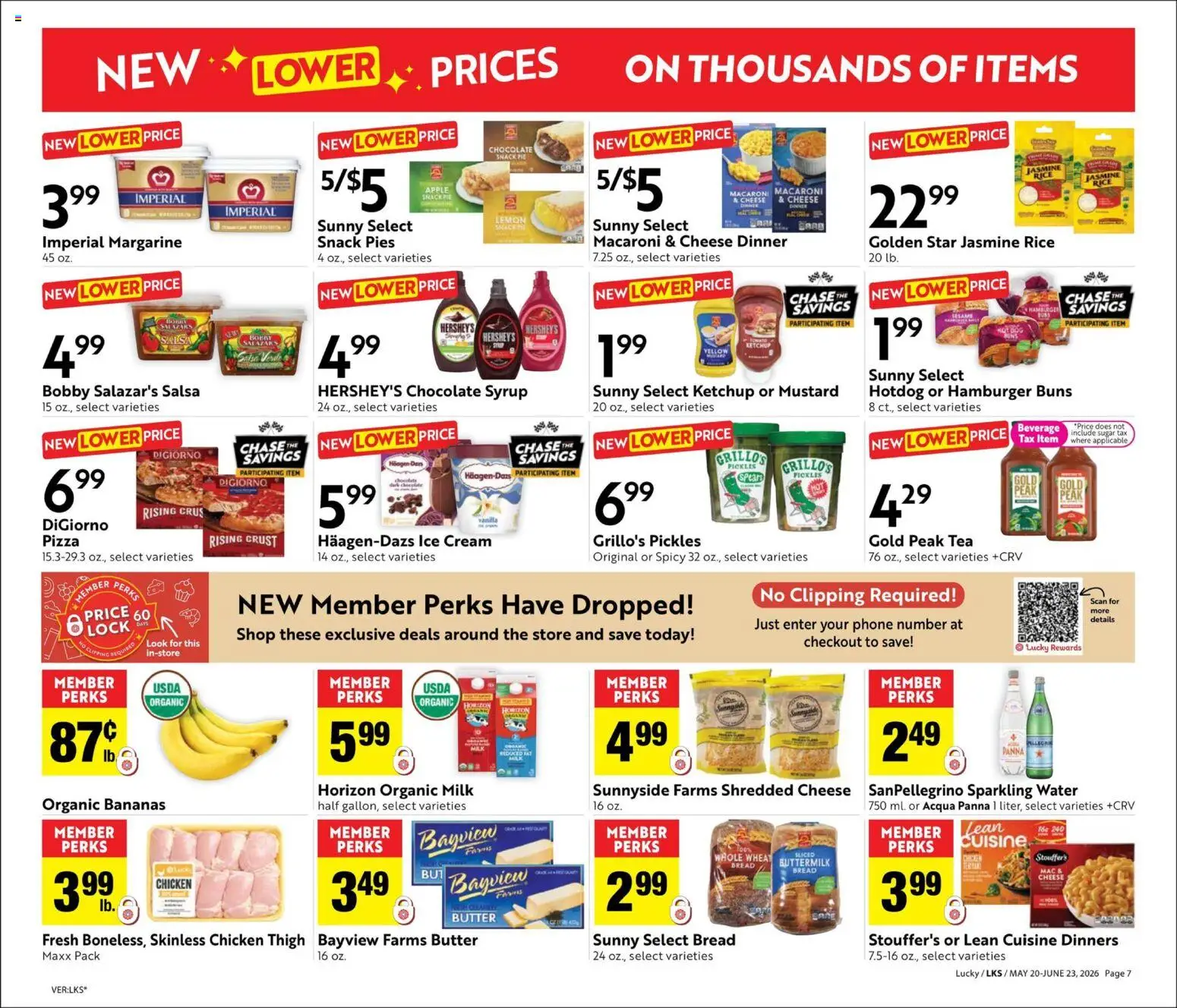 Lucky Supermarkets Big Book of Savings - valid from 20.05.2026 | Page: 7 | Products: Milk, Butter, Pizza, Cream