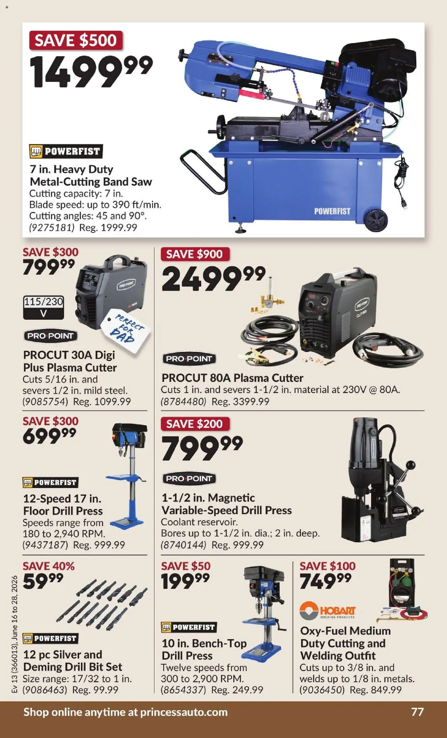 Princess Auto flyer valid from 16.06.2026 | Page: 81 | Products: PC, Cutter