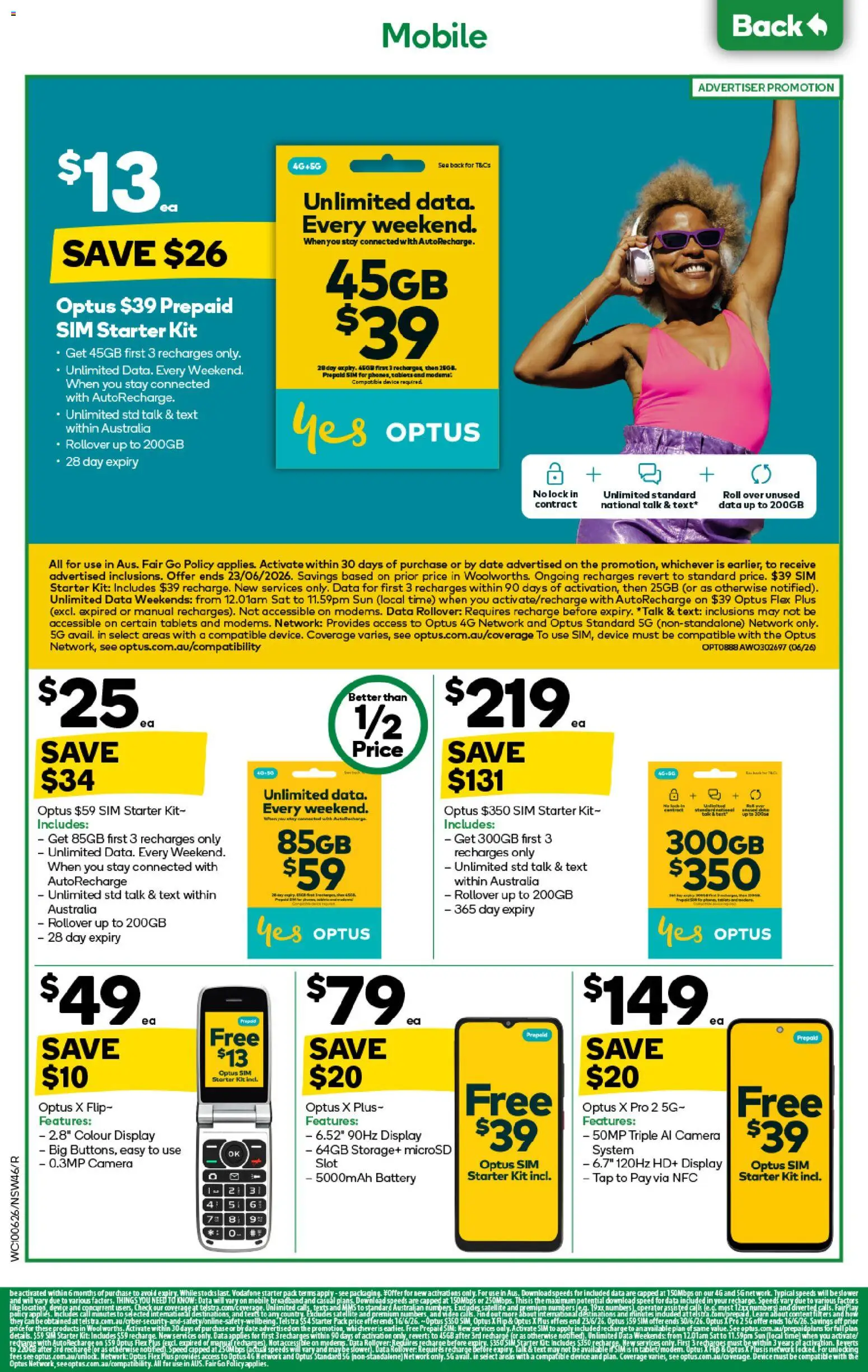 Woolworths catalogue - valid from 10.06.2026 | Page: 46 | Products: Battery, Tap, Device, Tablet