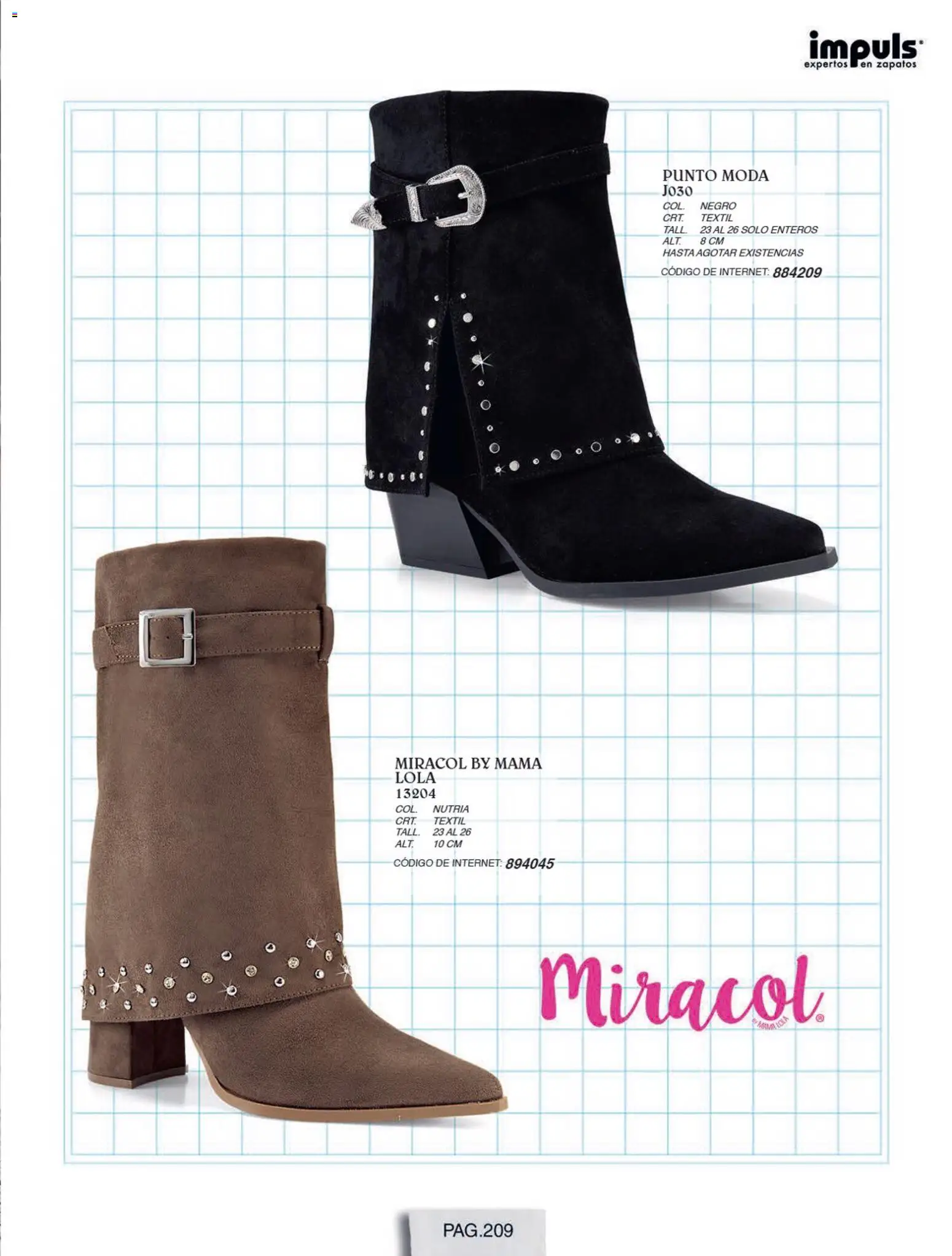 Nuevas ofertas de Impuls válidas en toda la República Mexicana desde el 01/07/2026. ¡Encuentra las mejores ofertas en Impuls catálogo Otoño Invierno! | Página: 211 | Productos: Zapatos