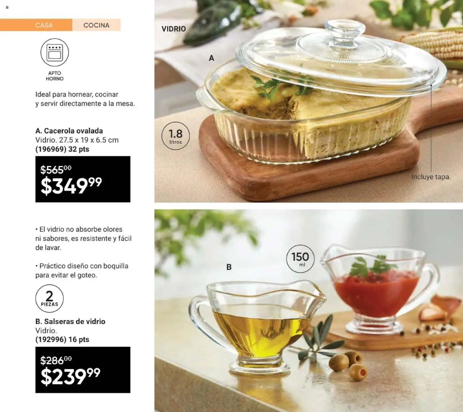 Nuevas ofertas de AVON válidas en toda la República Mexicana desde el 24.04.2026. ¡Encuentra las mejores ofertas en AVON Casa & Estilo 7 2026! | Página: 130 | Productos: Horno, Cacerola, Cocina