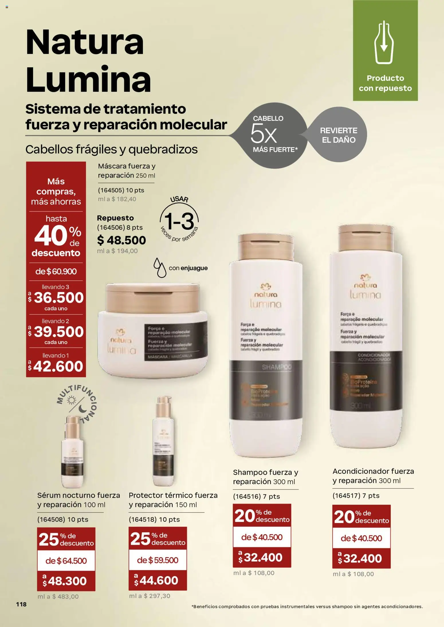 Natura revista - valida desde el 02/09/2026 | Página: 145 | Productos: Serum, Shampoo, Máscara, Acondicionador