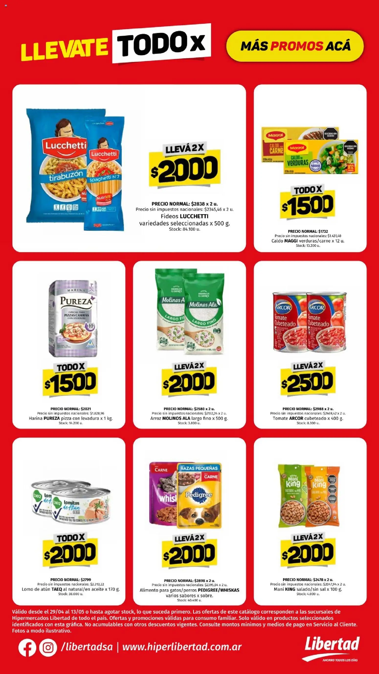 Hipermercado Libertad - TODO X sem 19 │ válido desde el 29.04.2026 | Página: 3 | Productos: Aceite, Sal, Mani, Tomate