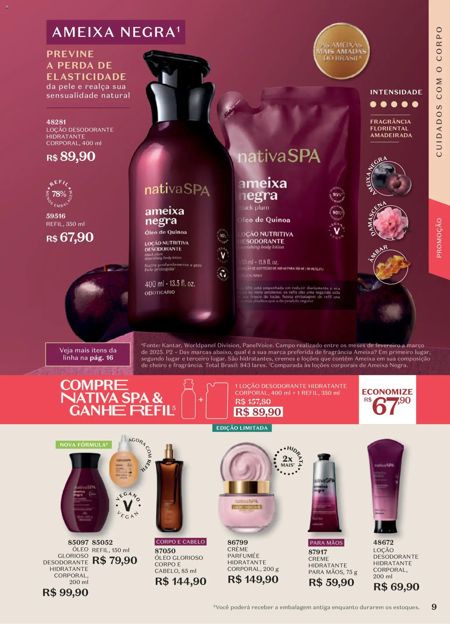 O Boticário Folheto - válido de 29/06/2026 | Página: 13 | Produtos: Fragrância, Desodorante, Óleo, Ameixa