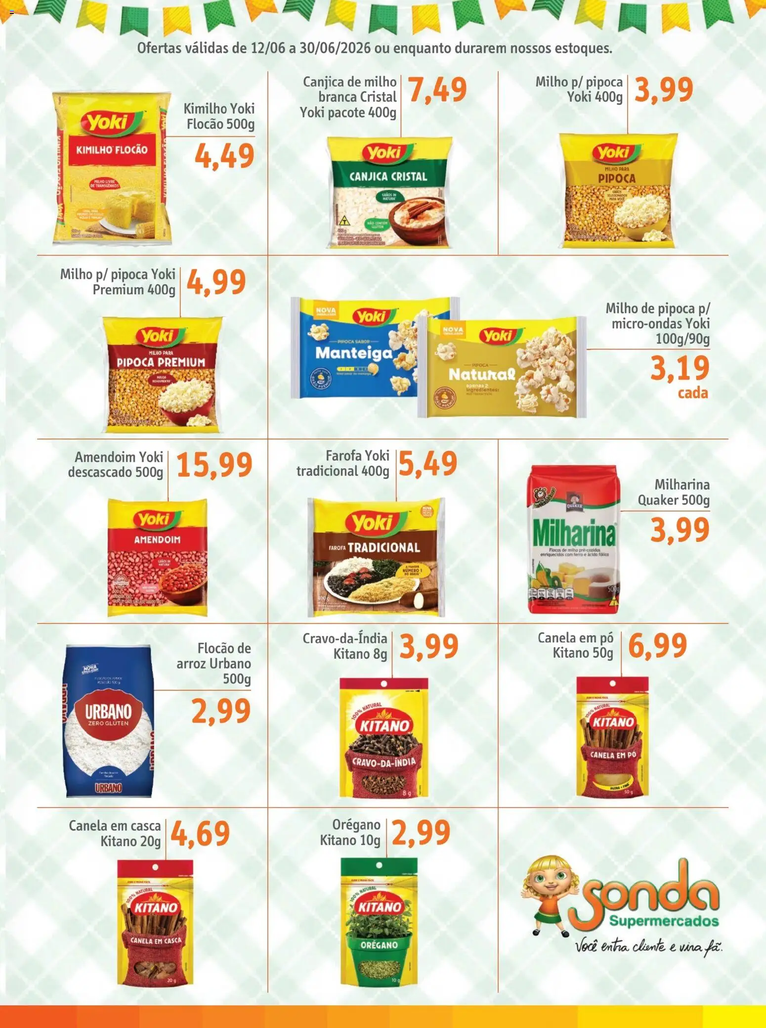Sonda Folheto - válido de 12.06.2026 | Página: 3 | Produtos: Manteiga, Arroz, Microondas, Canela