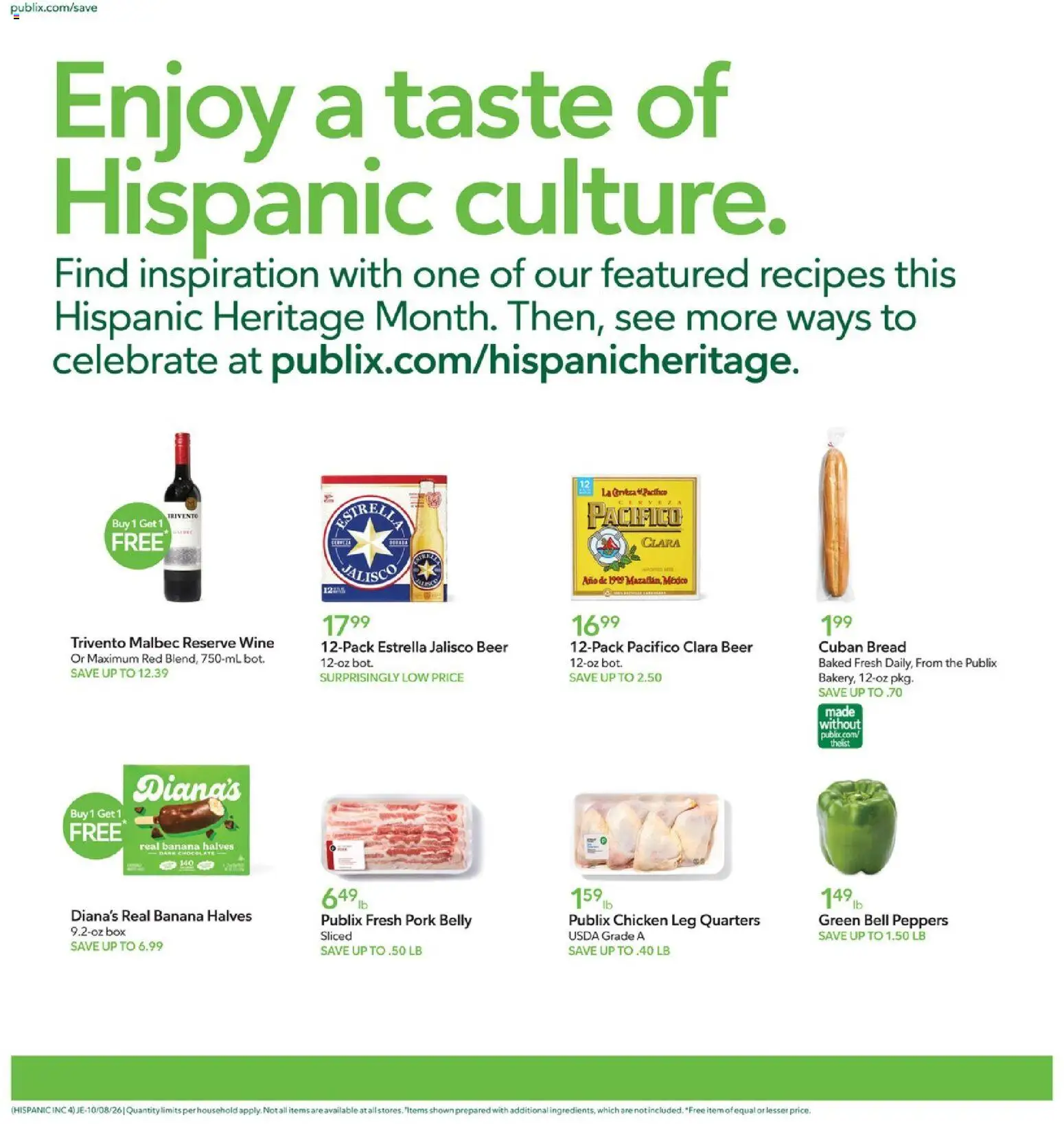 Publix Ad - valid from 10/08/2026 | Page: 4
