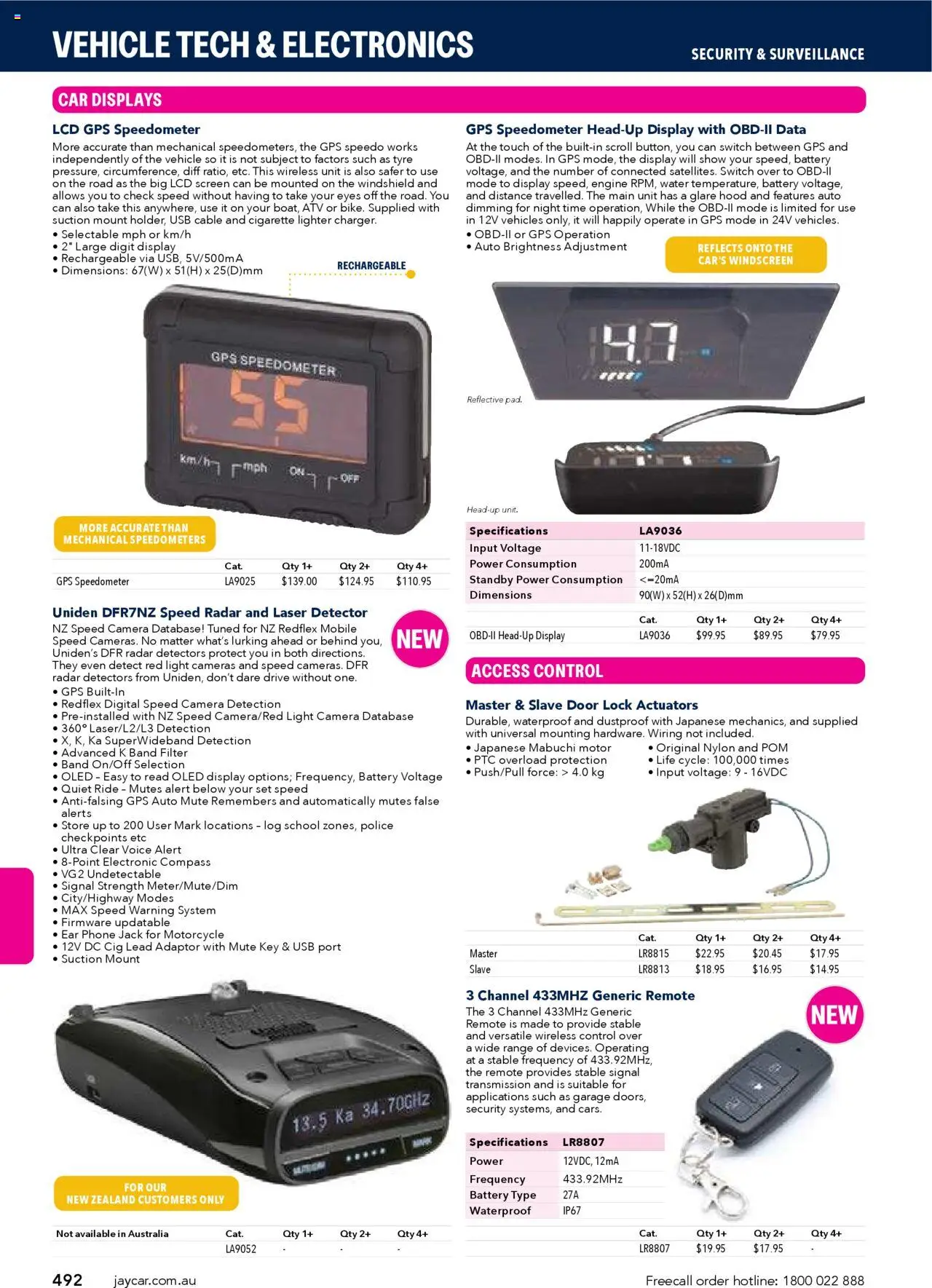 Jaycar catalogue - valid from 09/07/2025 | Page: 492 | Products: Door, Light, Digital, Screen