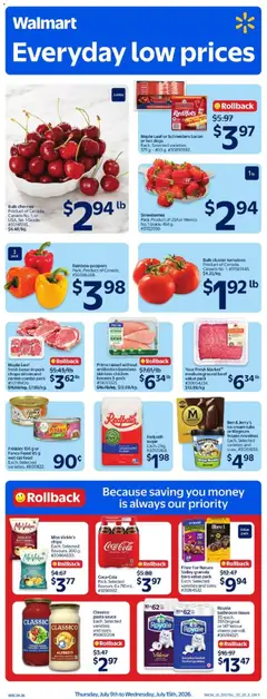 Preview of Walmart weekly flyer from shop Walmart valid from Jul 9, 2026