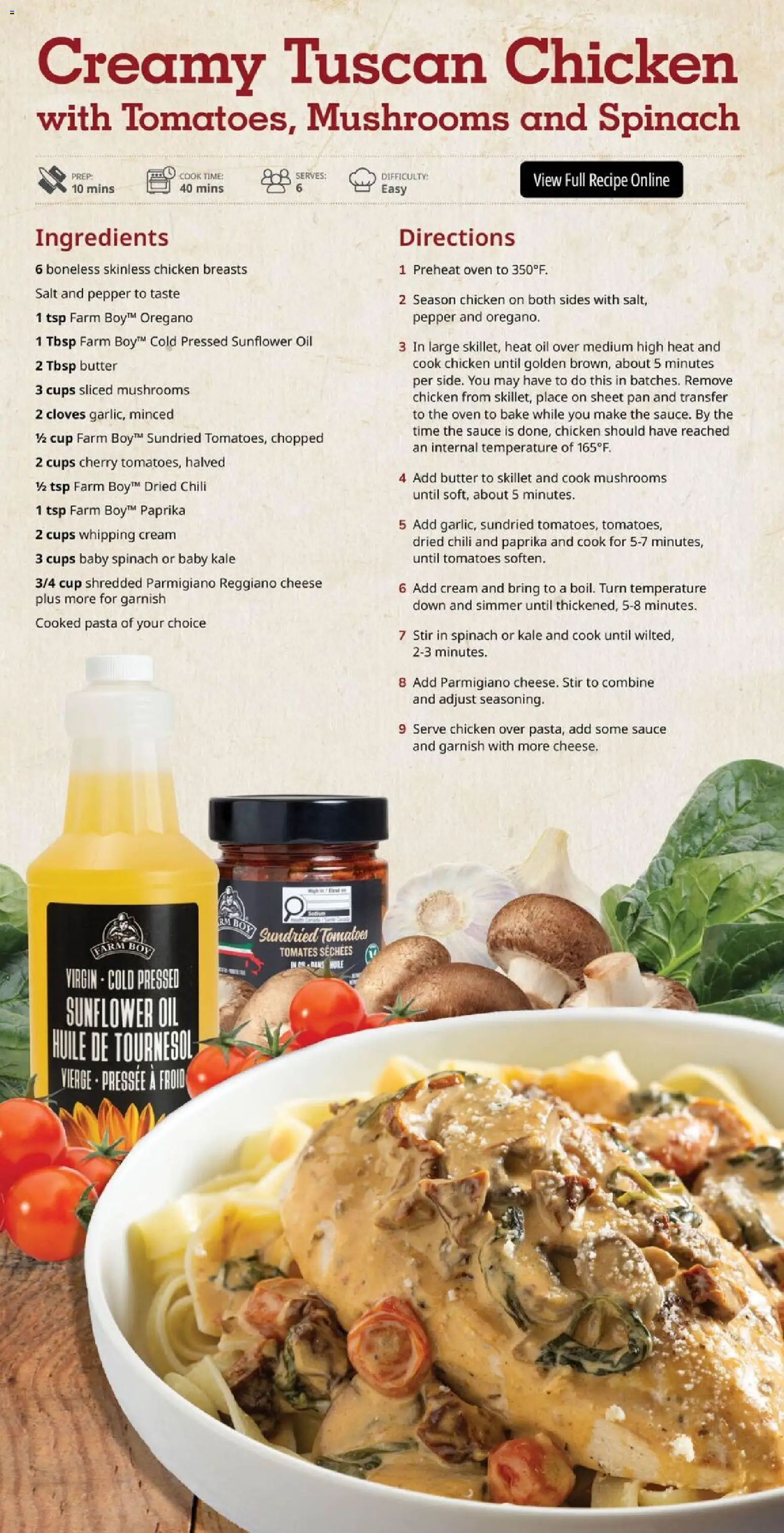 Farm Boy flyer valid from 11.06.2026 | Page: 7 | Products: Cream, Oil, Chicken, Tomatoes