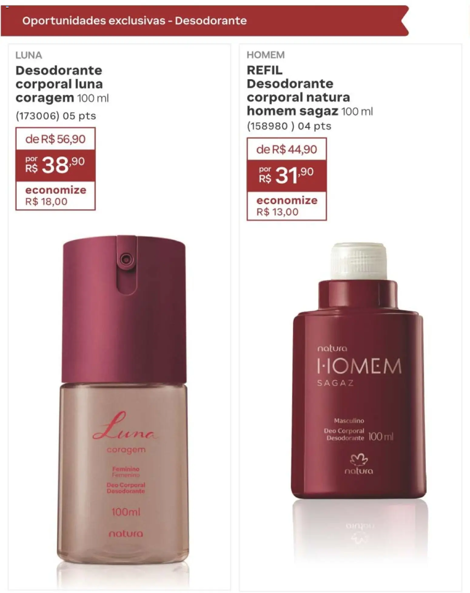 Natura Folheto - válido de 10/08/2026 | Página: 244 | Produtos: Desodorante
