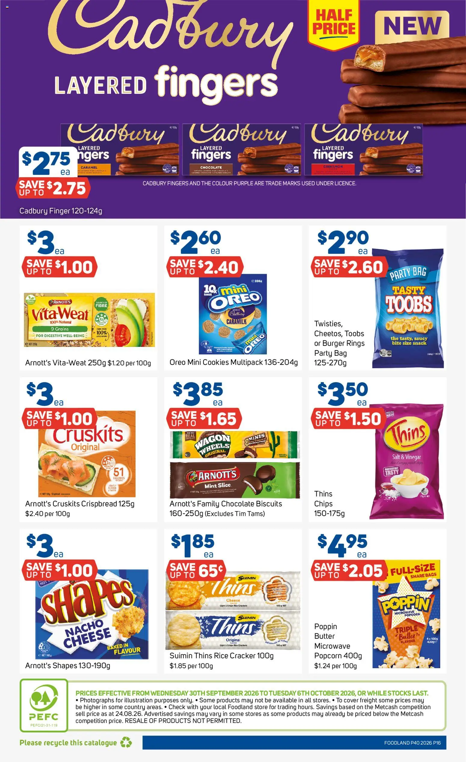 Foodland catalogue - valid from 30/09/2026 | Page: 16 | Products: Cheese, Rice, Chips, Vinegar