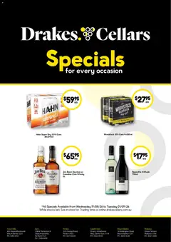 Preview of Drakes catalogue Specials - valid from 19/08/2026