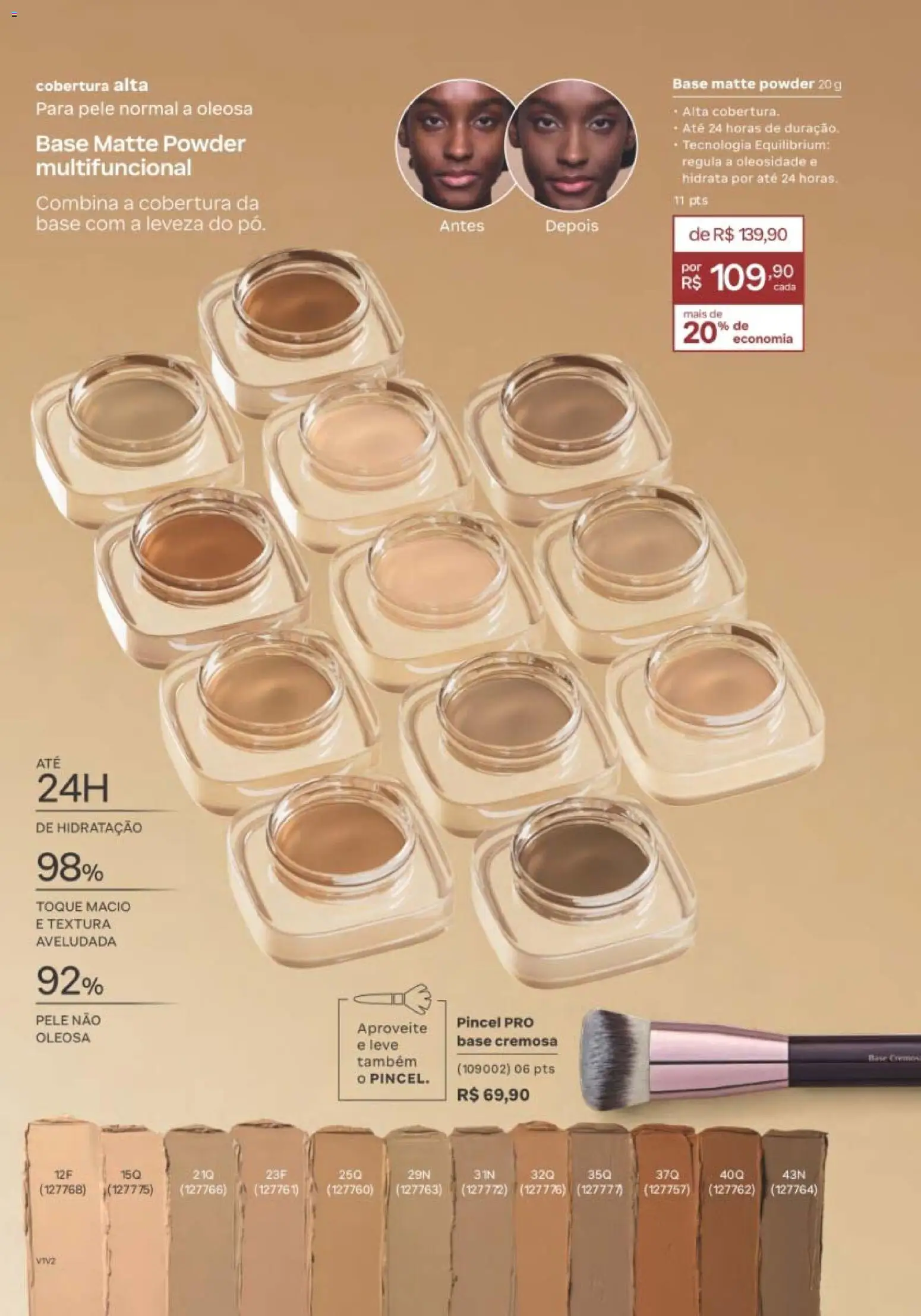 Natura Folheto - válido de 12/10/2026 | Página: 105 | Produtos: Pincel, Multifuncional, Base