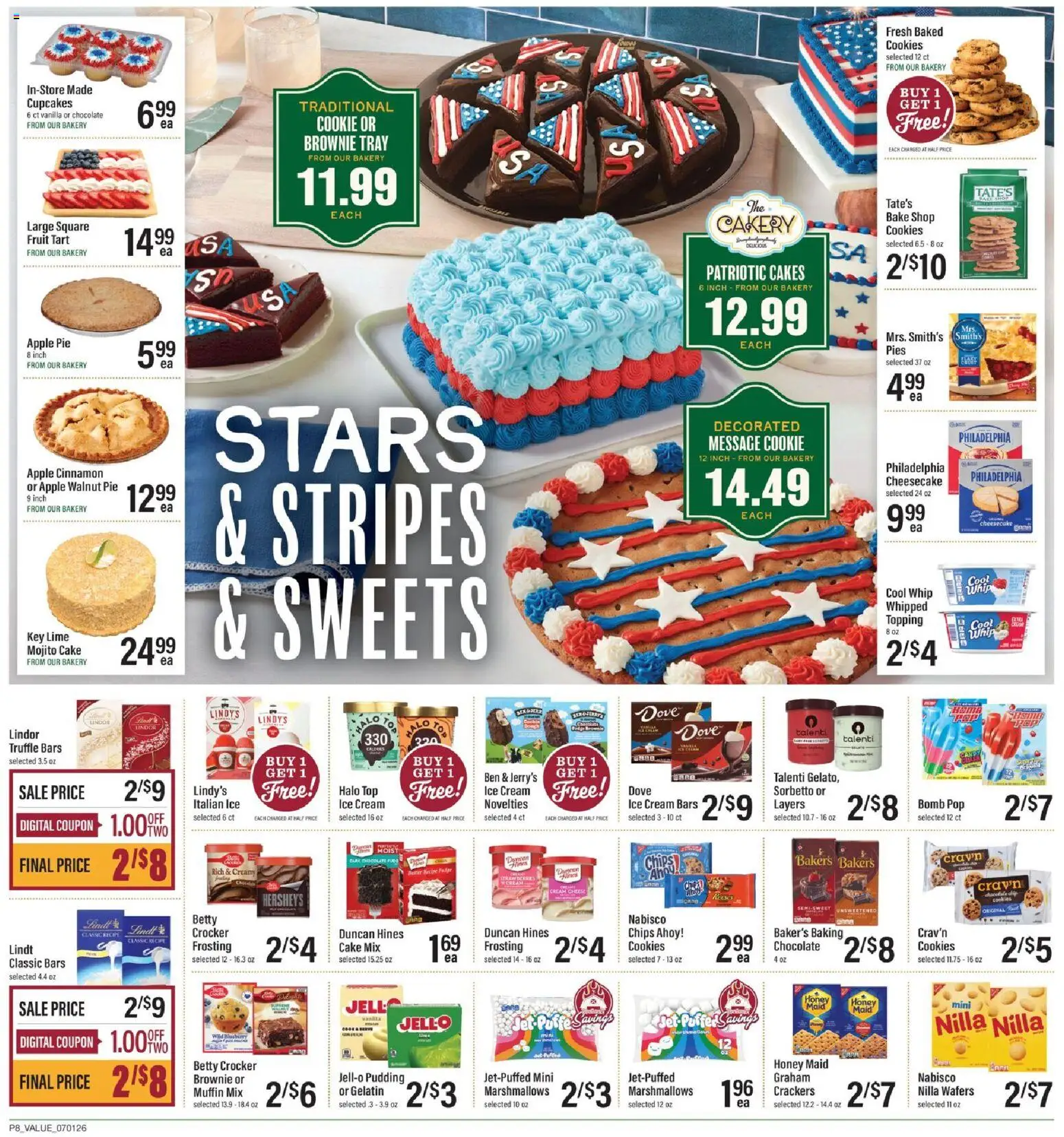 Lowes Foods Weekly Ad - NC - valid from 07/01/2026 | Page: 12 | Products: Bakery, Cookies, Lime, Apple Pie