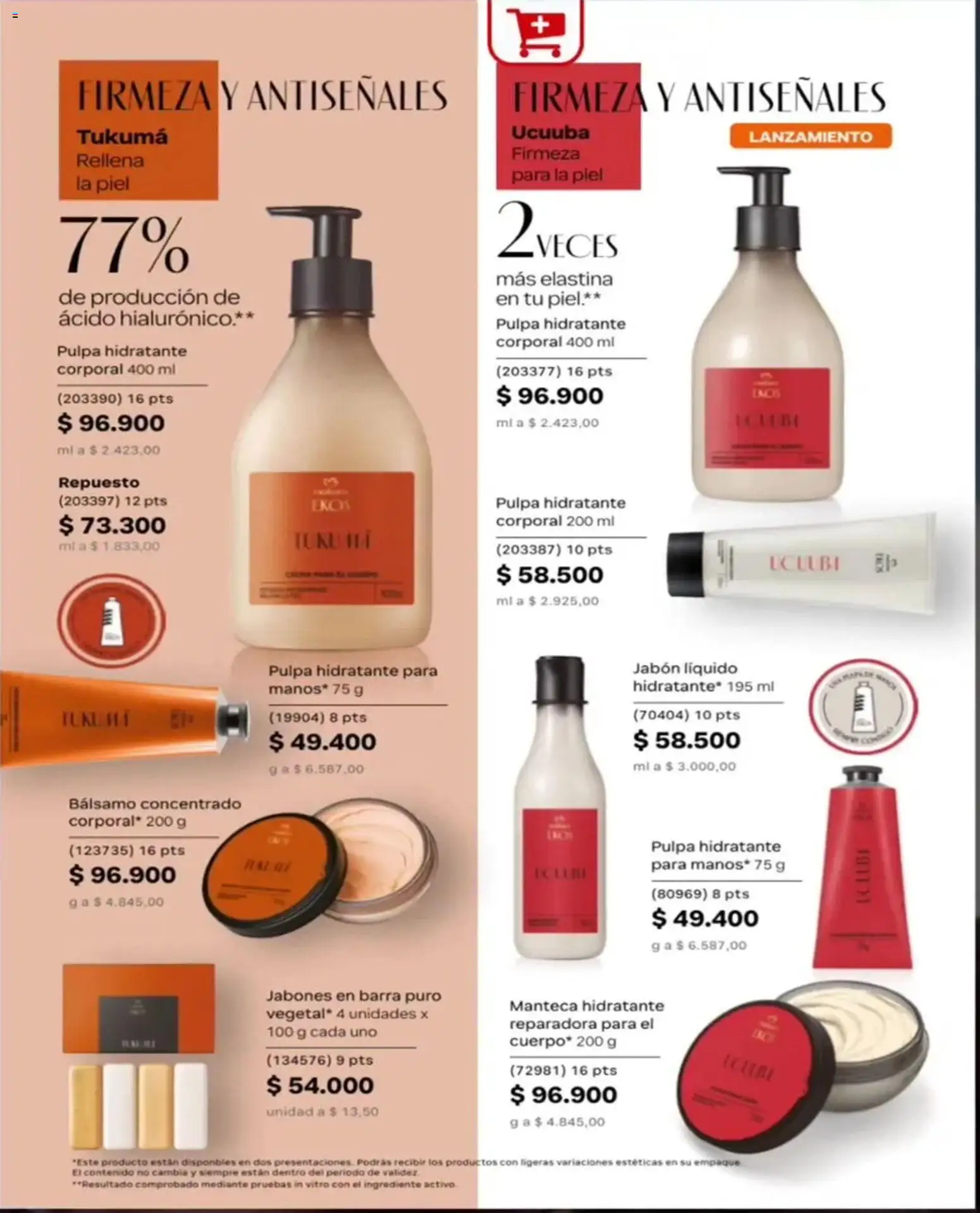 Catálogo Natura Ciclo12 │ válido desde el 04/08/2026 | Página: 4 | Productos: Jabón líquido, Jabón, Bálsamo, Manteca