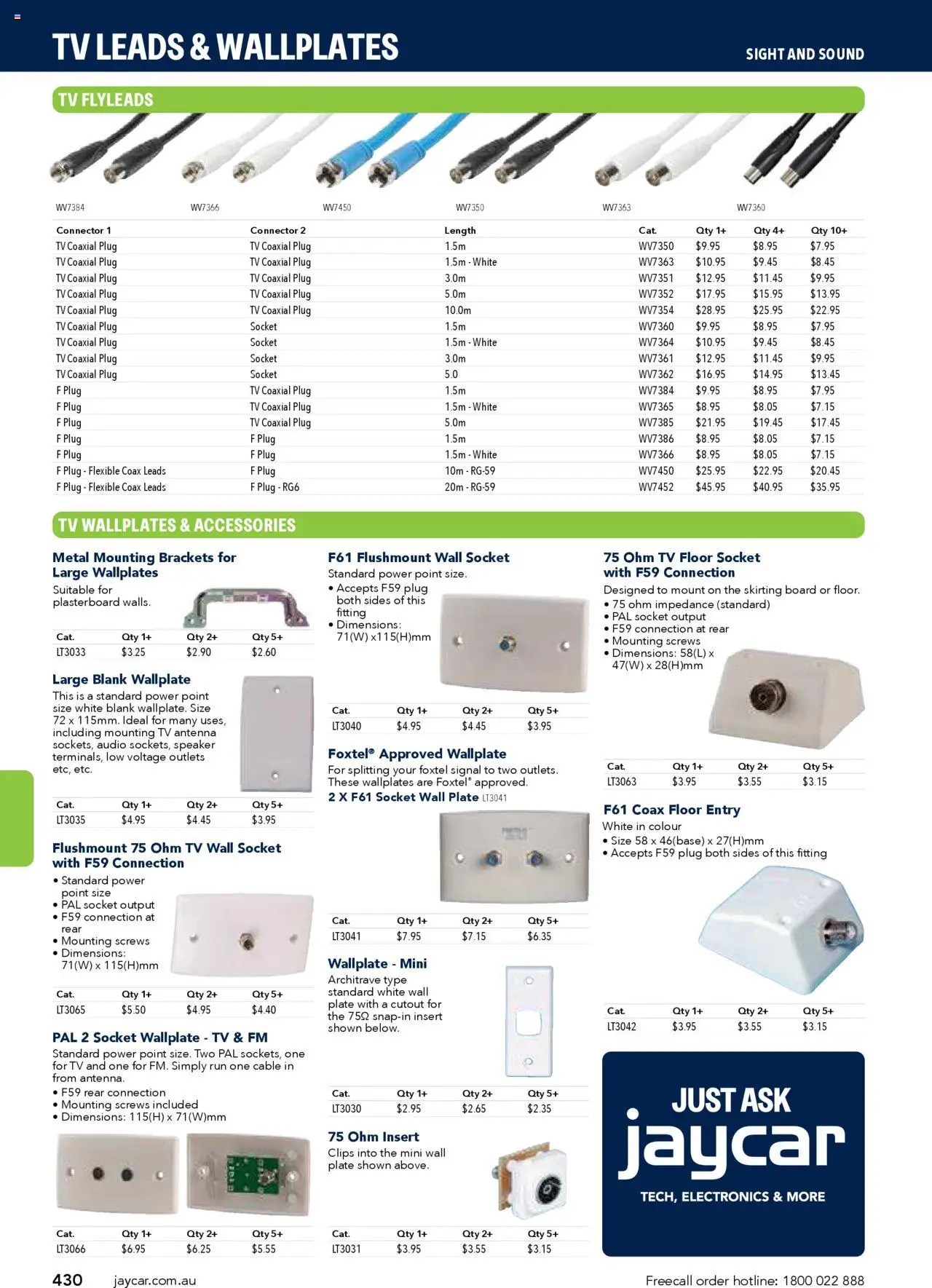 Jaycar catalogue - valid from 09/07/2025 | Page: 430 | Products: Antenna, Cable, Speaker, Clips