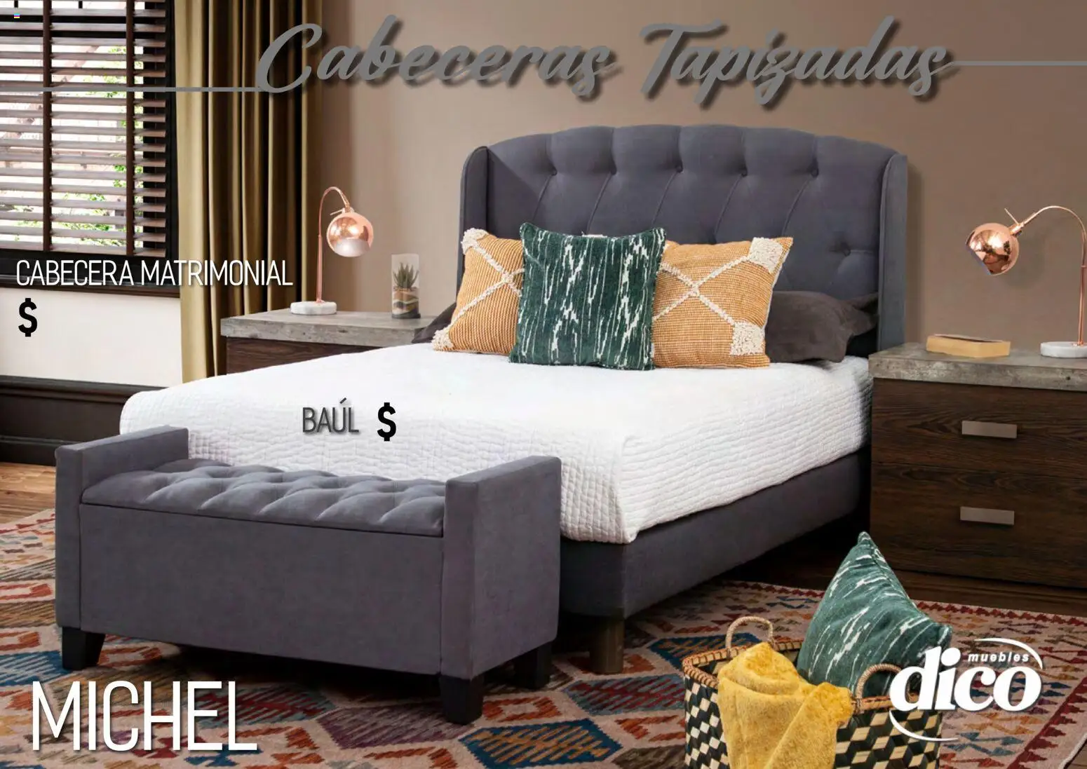 Nuevas ofertas de Muebles Dico válidas en toda la República Mexicana desde el 01.04.2026. ¡Encuentra las mejores ofertas en Muebles Dico catálogo Camas tapizadas ! | Página: 19 | Productos: Cabecera