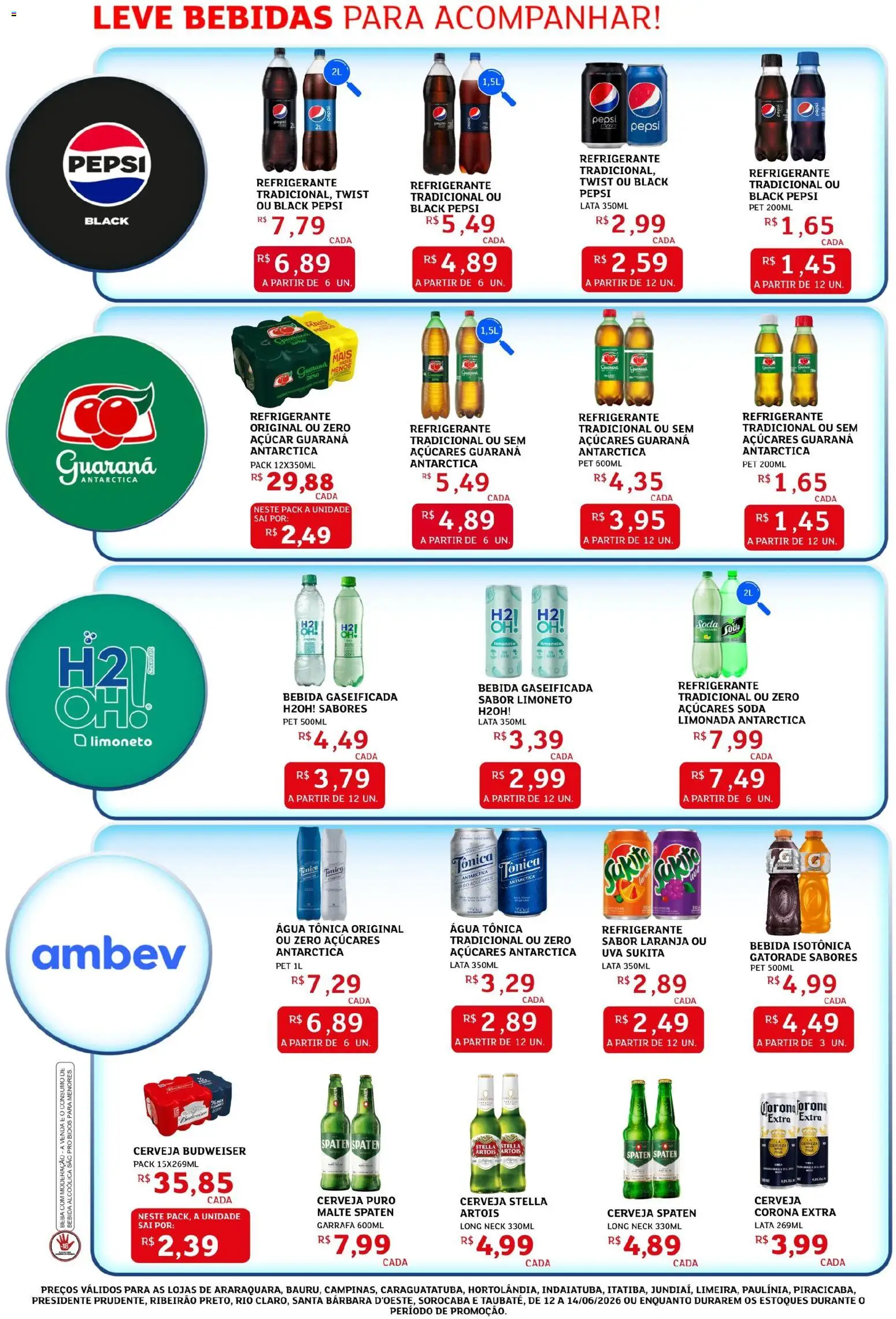 Assaí Atacadista Folheto - válido de 12.06.2026 | Página: 3 | Produtos: Guaraná, Bebida, Soda, Refrigerante