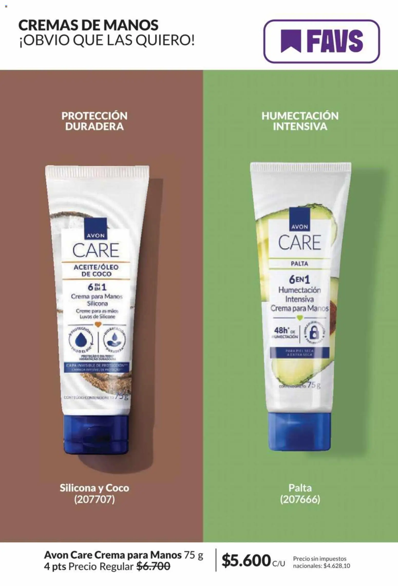 Catálogo AVON Campaña 5/2026 │ válido desde el 01.05.2026 | Página: 150 | Productos: Palta, Crema