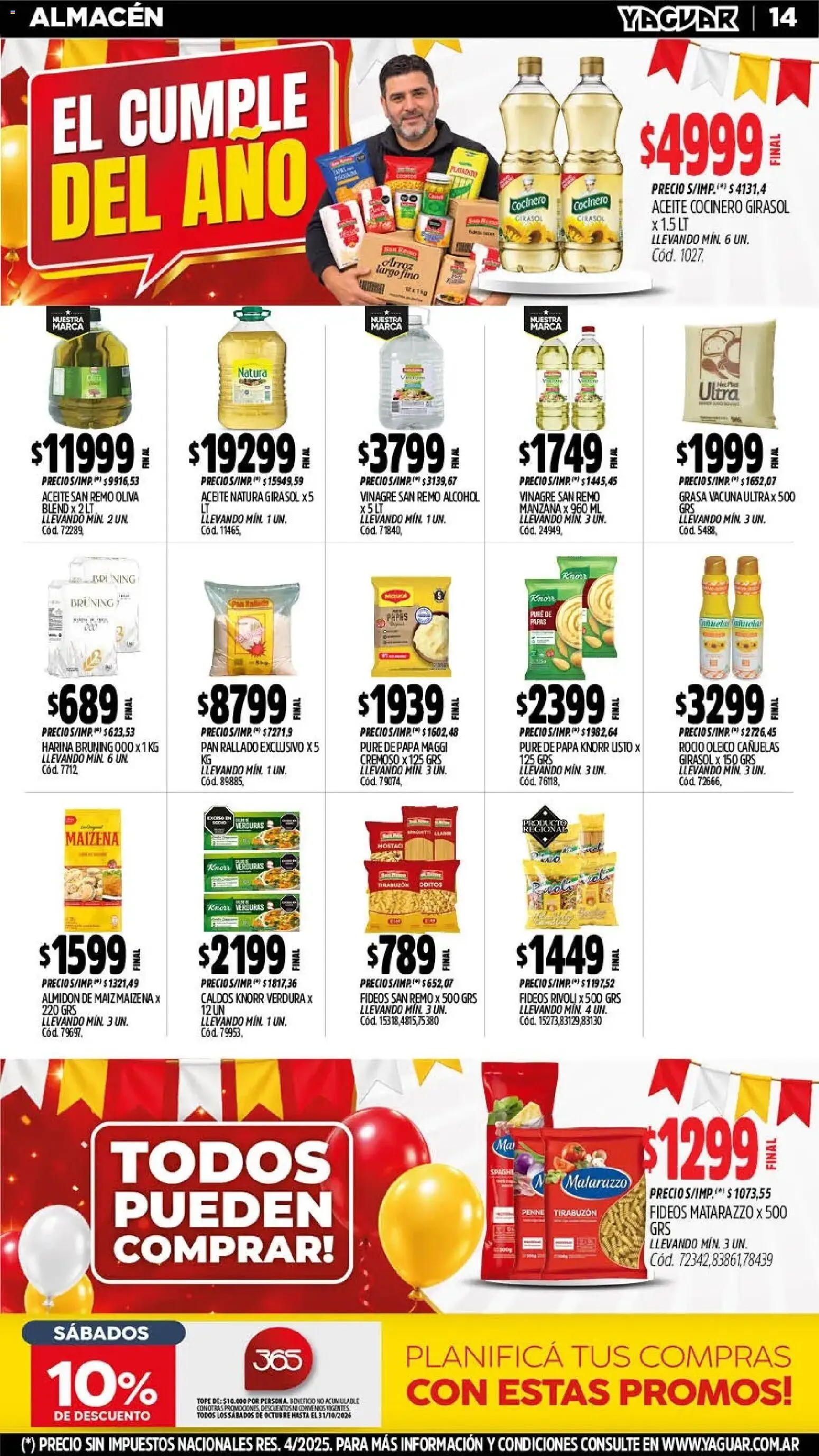 Yaguar - Oferta Semanal Jujuy │ válido desde el 05/10/2026 | Página: 11