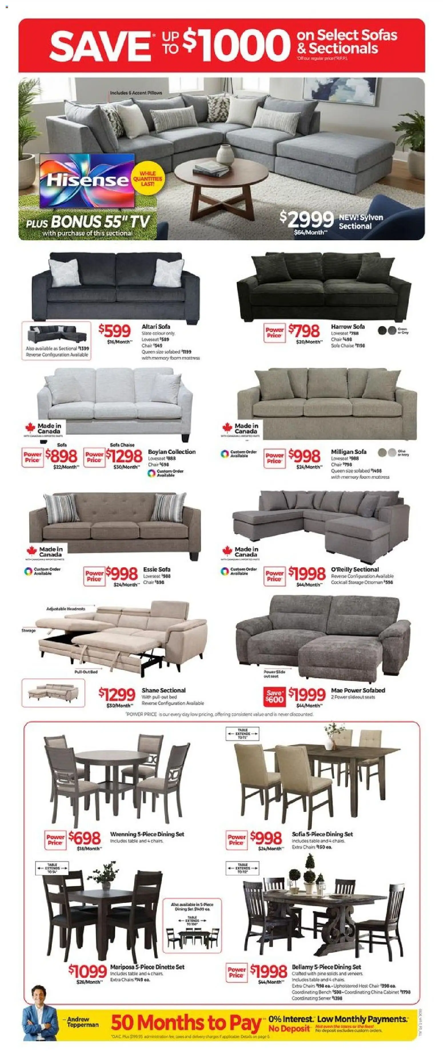 Tepperman's flyer valid from 12.06.2026 | Page: 7 | Products: Bed, Sofa, Chair, Cabinet