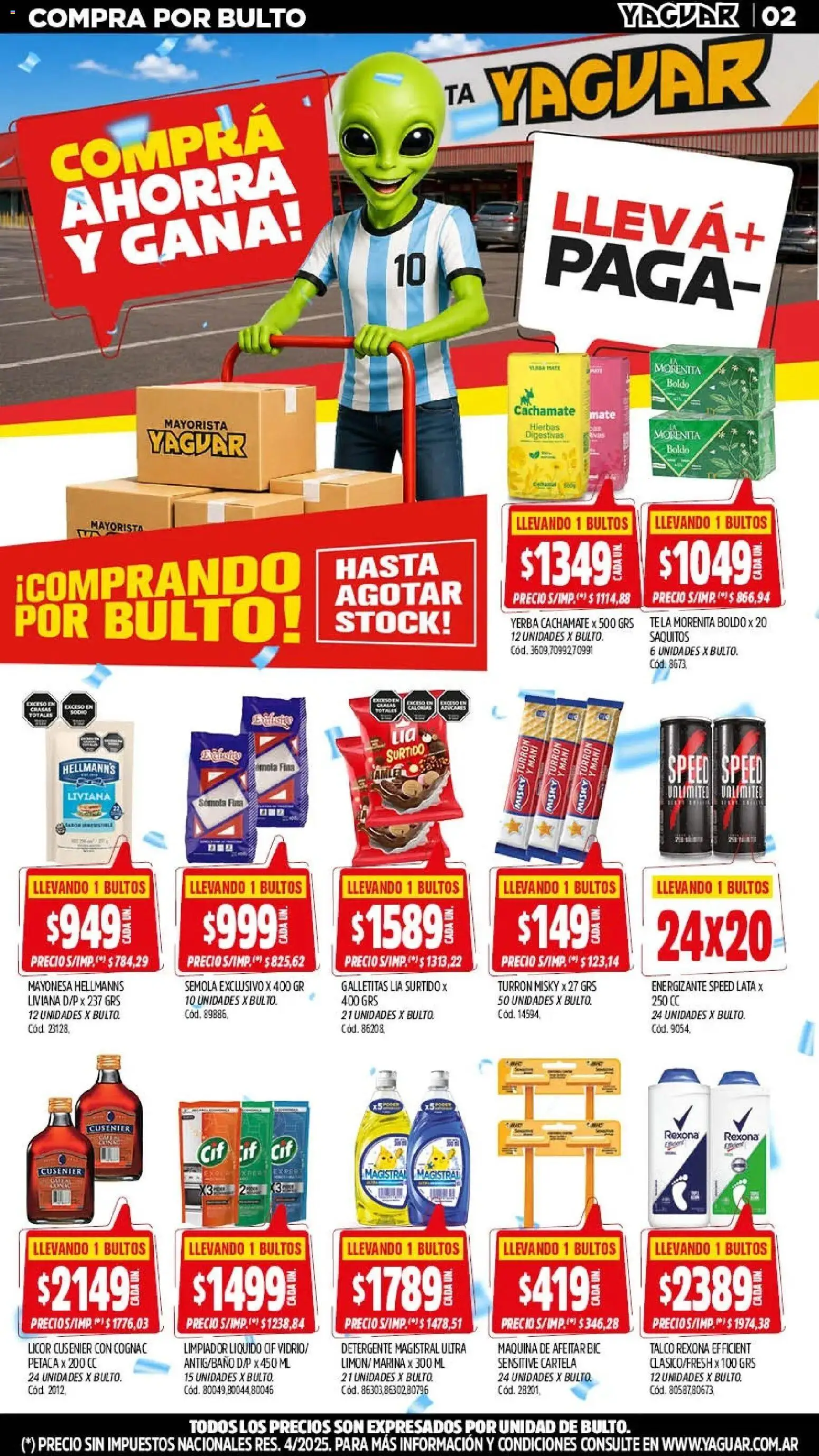 Yaguar - Oferta Semanal Trelew │ válido desde el 13/07/2026 | Página: 3 | Productos: Maquina de afeitar, Galletitas, Mani, Turrón