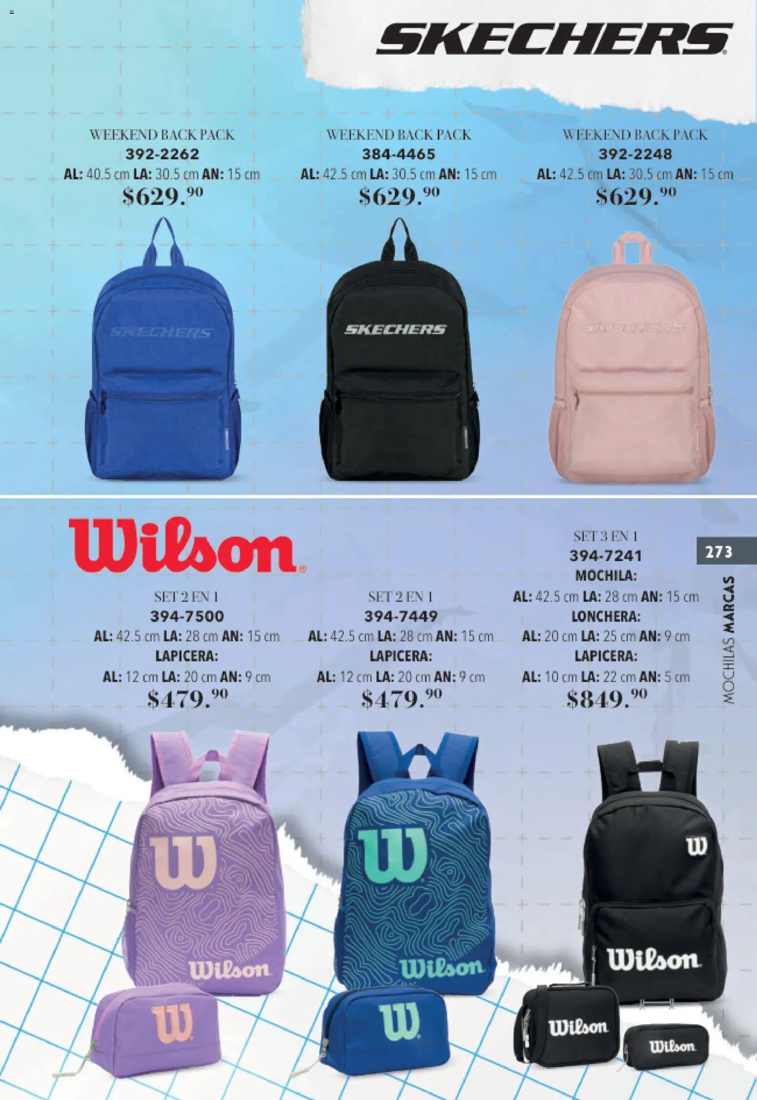 Nuevas ofertas de Andrea válidas en toda la República Mexicana desde el 23/05/2026. ¡Encuentra las mejores ofertas en Andrea catálogo Colegial! | Página: 273 | Productos: Mochila