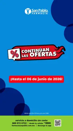 Vista previa de Farmacia San Pablo catálogo, nuevo folleto de la tienda, válido en México a partir del 03.06.2026