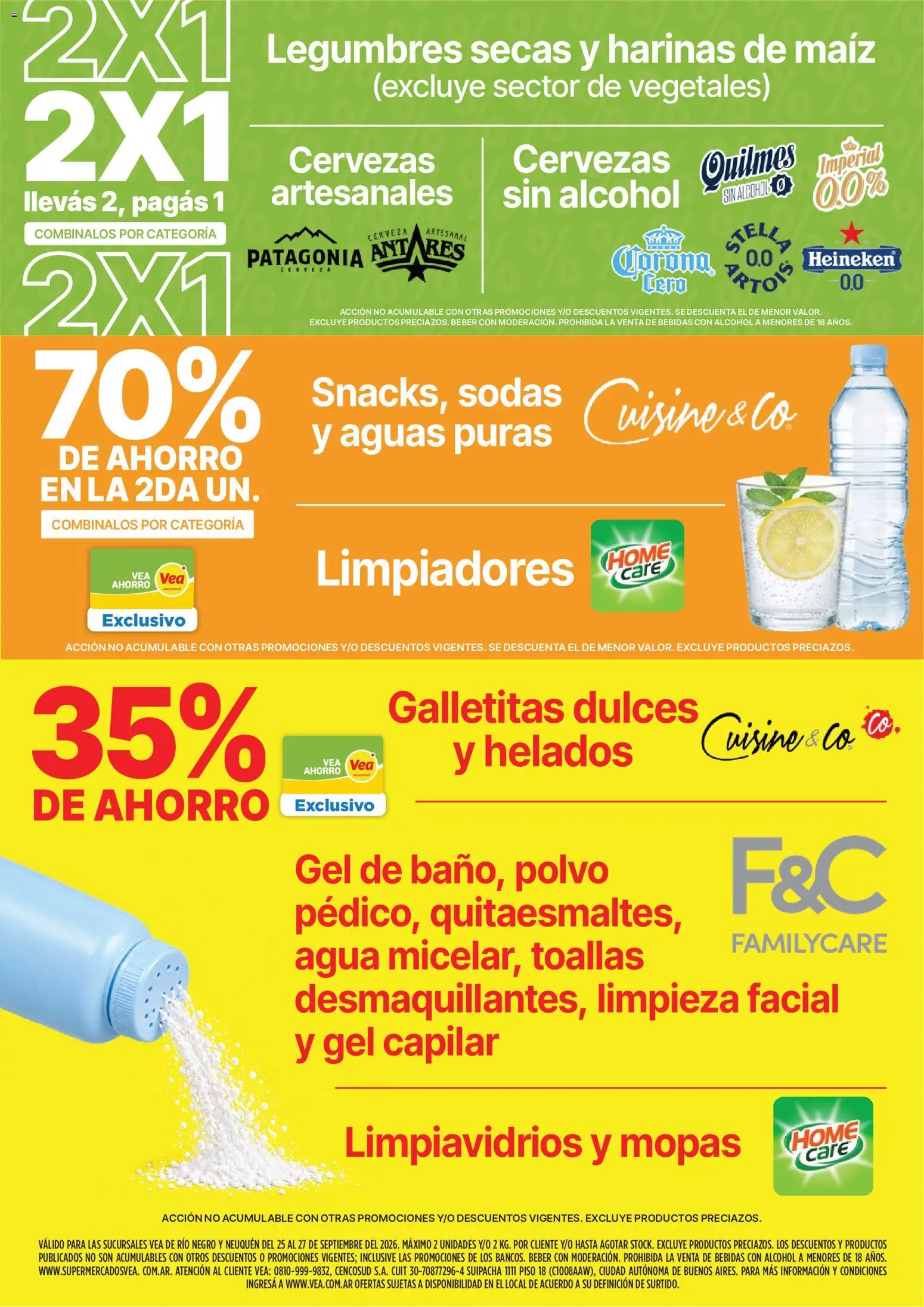 Vea - Fin de semana Patagonia │ válido desde el 25/09/2026 | Página: 4 | Productos: Legumbres, Galletitas, Polvo, Maiz