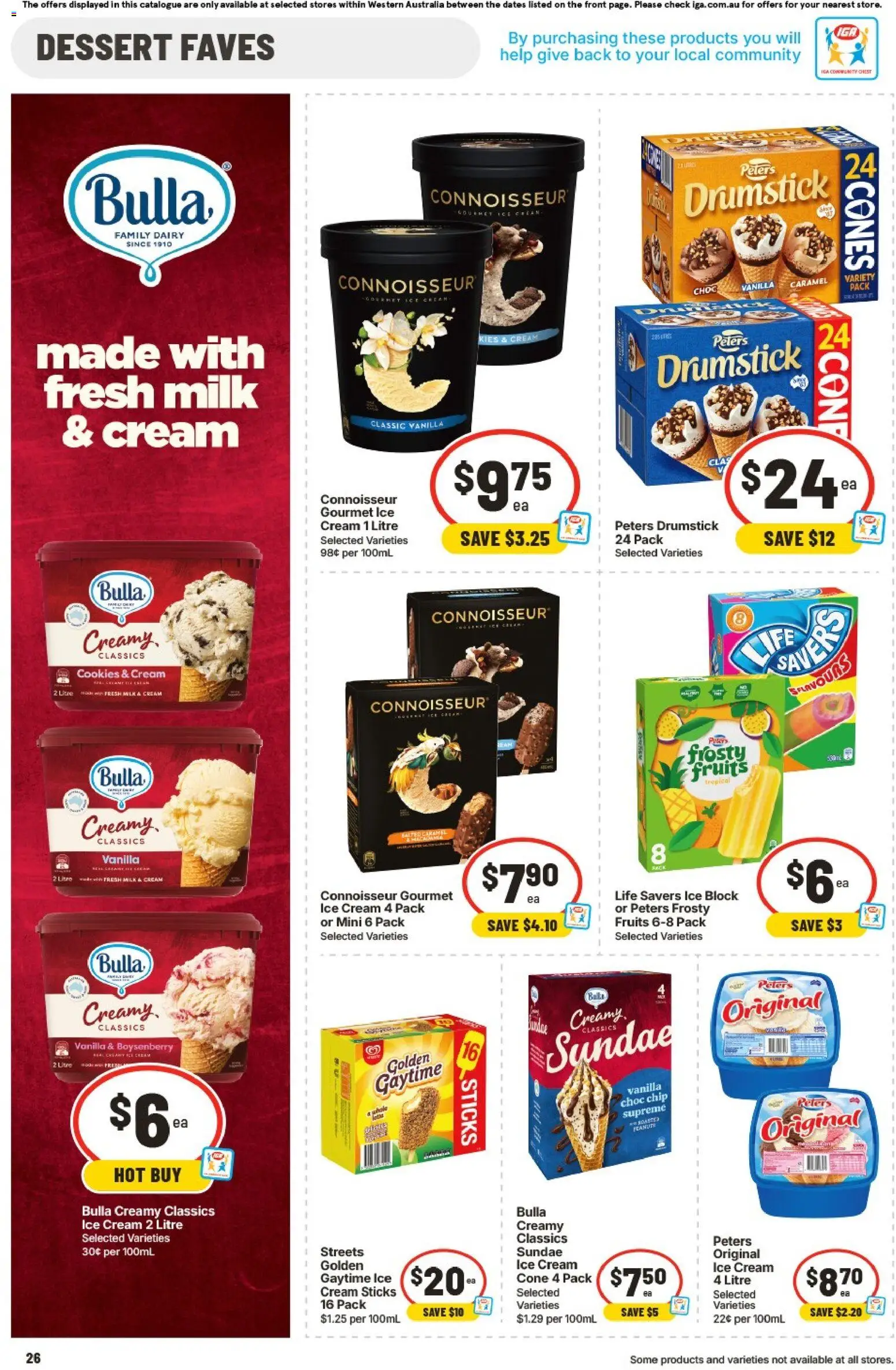 IGA catalogue - valid from 12/08/2026 | Page: 27 | Products: Cream, Ice cream, Cookies, Vanilla