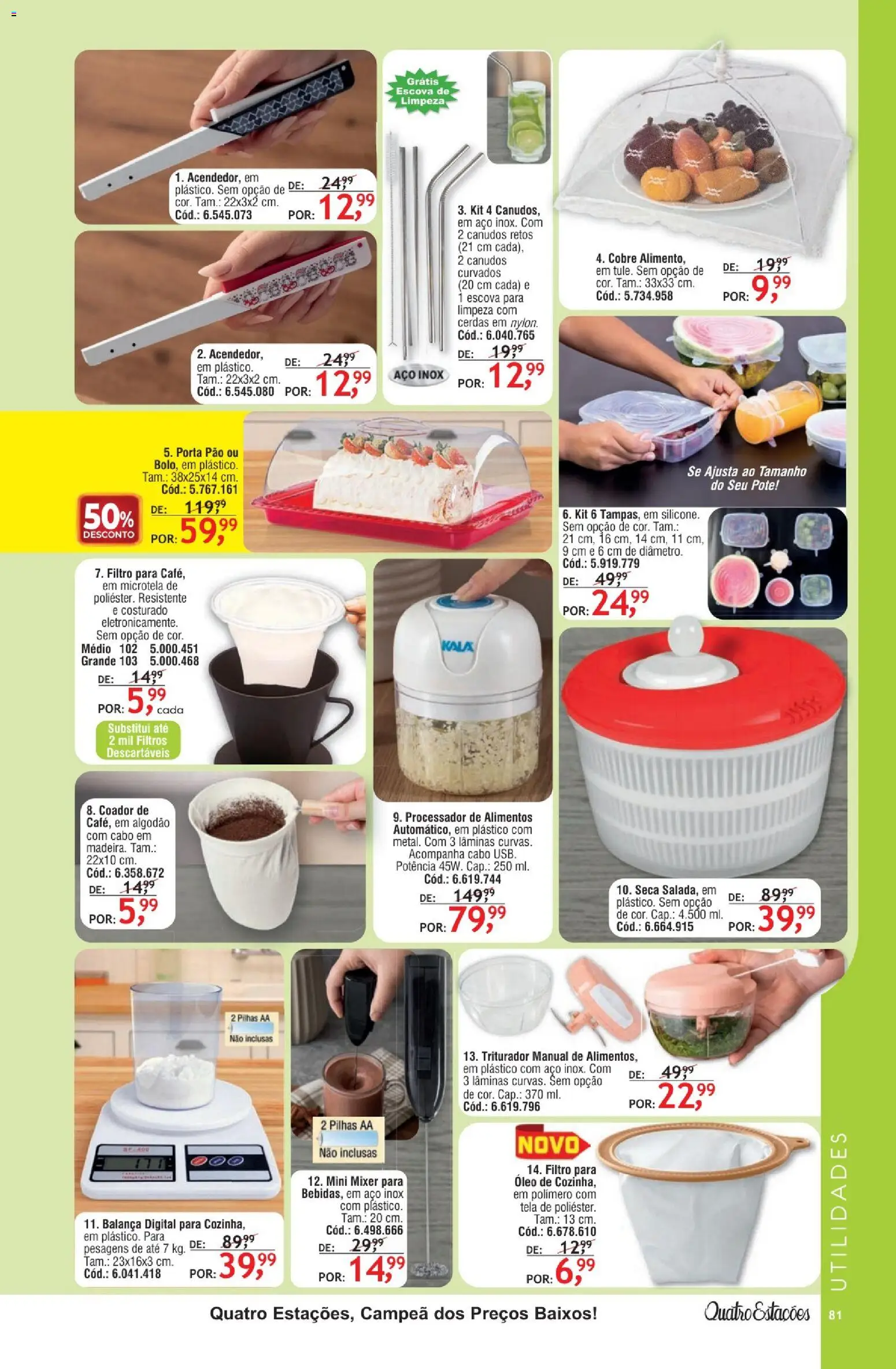 Quatro Estações Folheto - válido de 01.05.2026 | Página: 77 | Produtos: Porta, Balança, Óleo, Pão