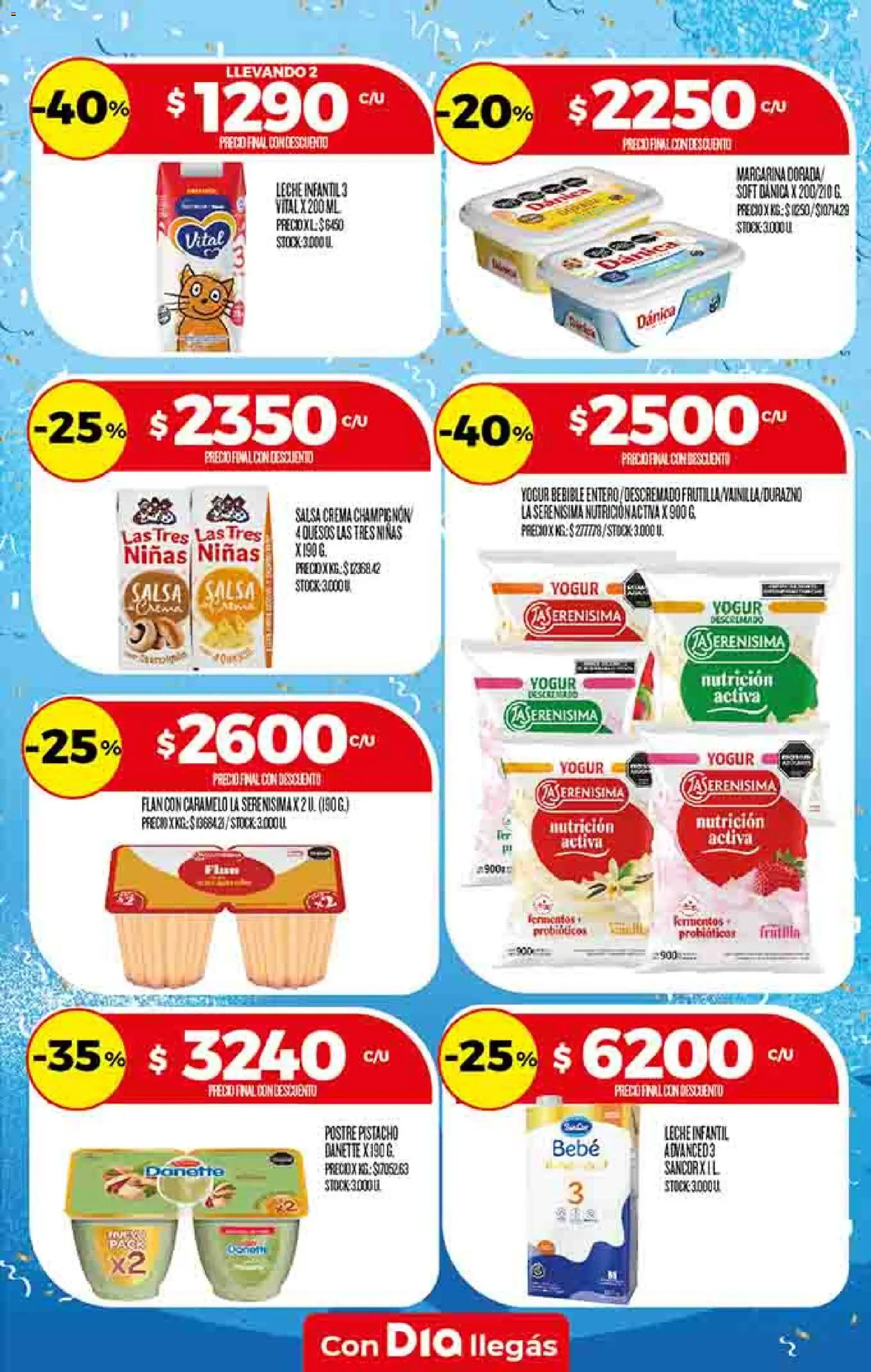 Supermercado DIA Ofertas │ válido desde el 10.06.2026 | Página: 14 | Productos: Leche, Yogur, Margarina, Crema