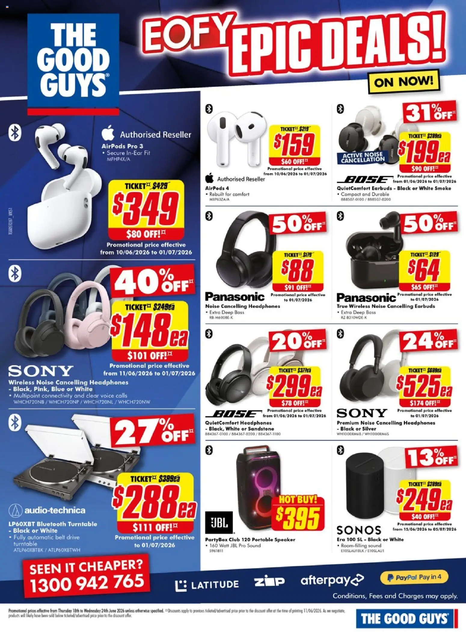 The Good Guys catalogue - valid from 18.06.2026 | Page: 16 | Products: Belt, Headphones, Speaker, Portable