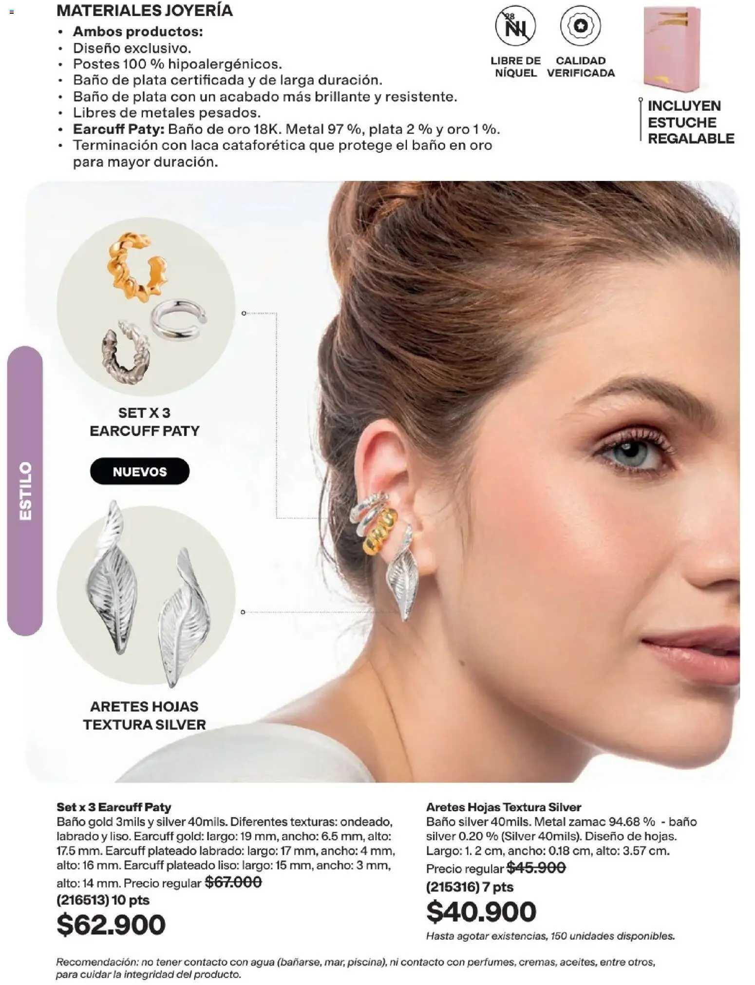 Avon revista - valida desde el 15.06.2026 | Página: 119 | Productos: Agua, Estuche, Aretes, Baño