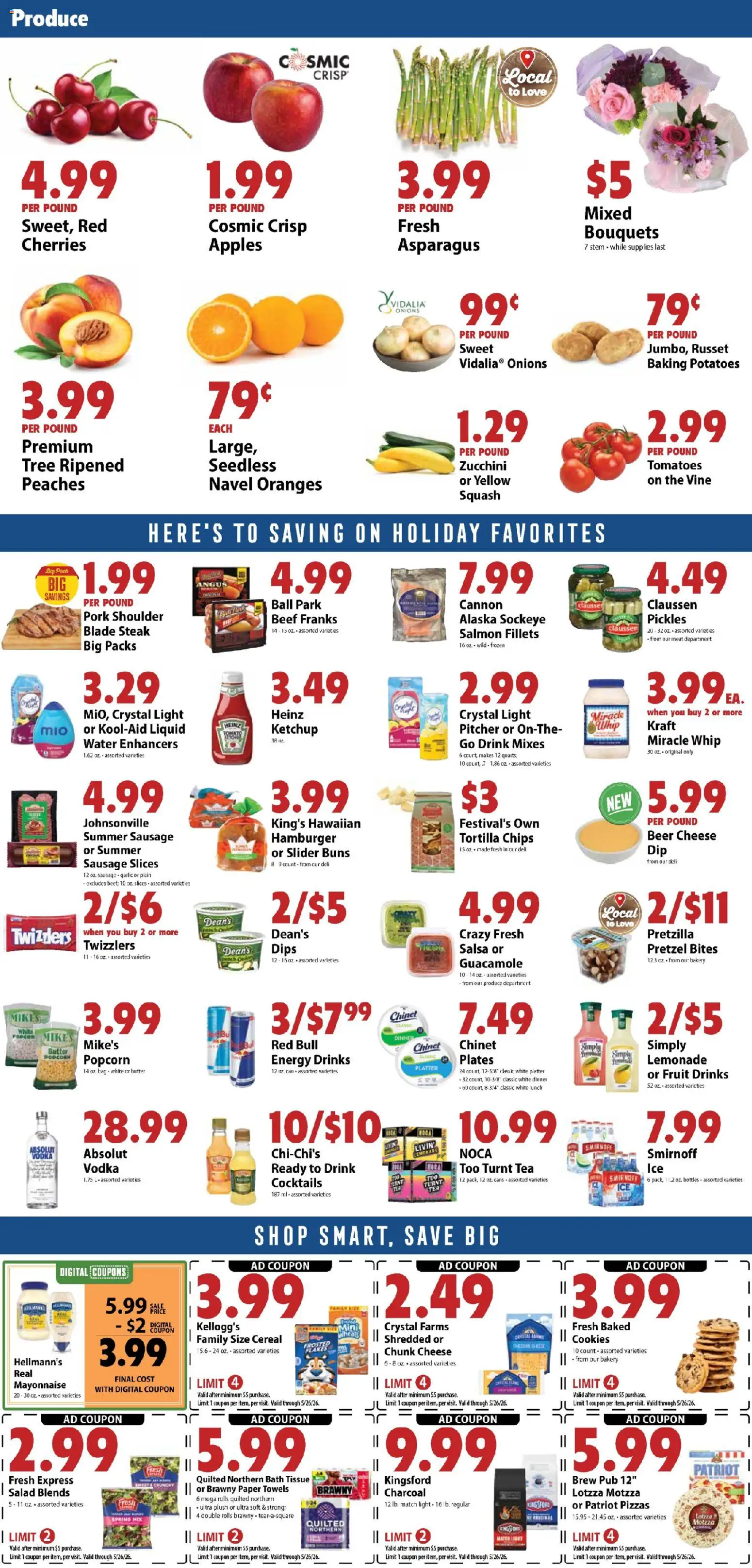 Festival Foods Weekly Ad - valid from 20.05.2026 | Page: 2 | Products: Beer, Tea, Vodka, Salad