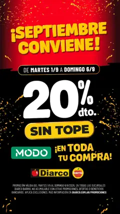 Vista previa Diarco - Promo Modo Barrio válido desde el 01/09/2026