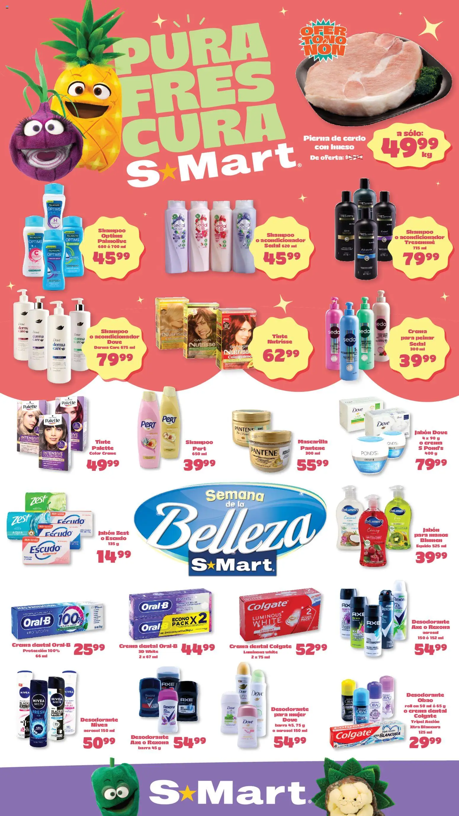 Nuevas ofertas de S-Mart válidas en toda la República Mexicana desde el 22.05.2026. ¡Encuentra las mejores ofertas en S-Mart folleto Chihuahua! | Página: 1 | Productos: Desodorante, Crema, Barra, Jabón