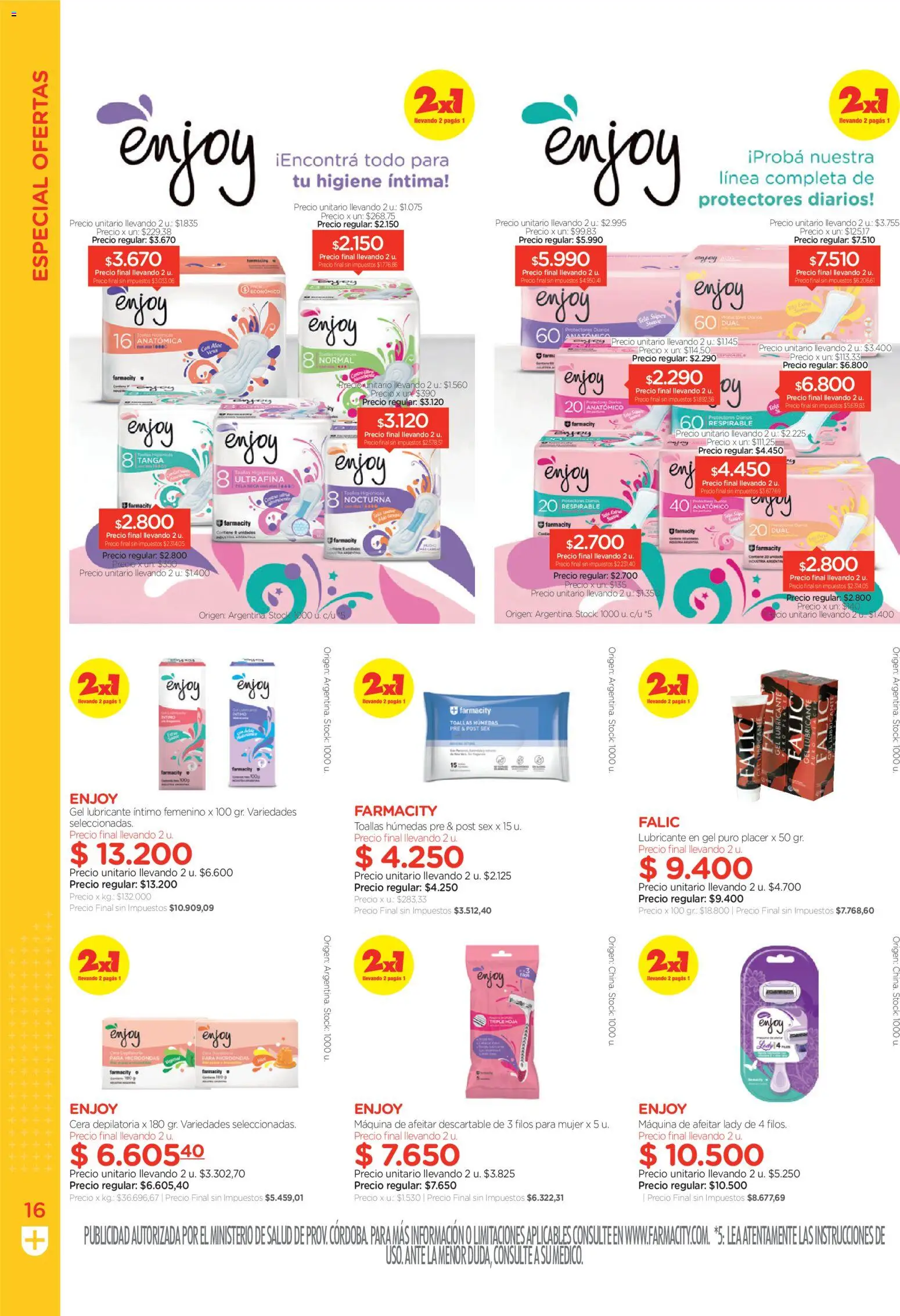 Farmacity catálogo │ válido desde el 02.06.2026 | Página: 16 | Productos: Maquina de afeitar, Cera, Microondas, Protectores diarios